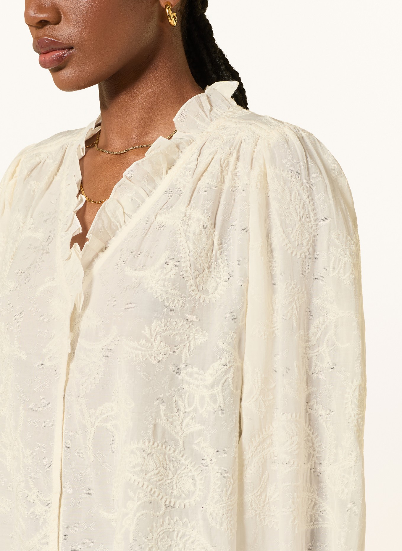 ba&sh Blůza PETTY s volánky: REŽNÁ