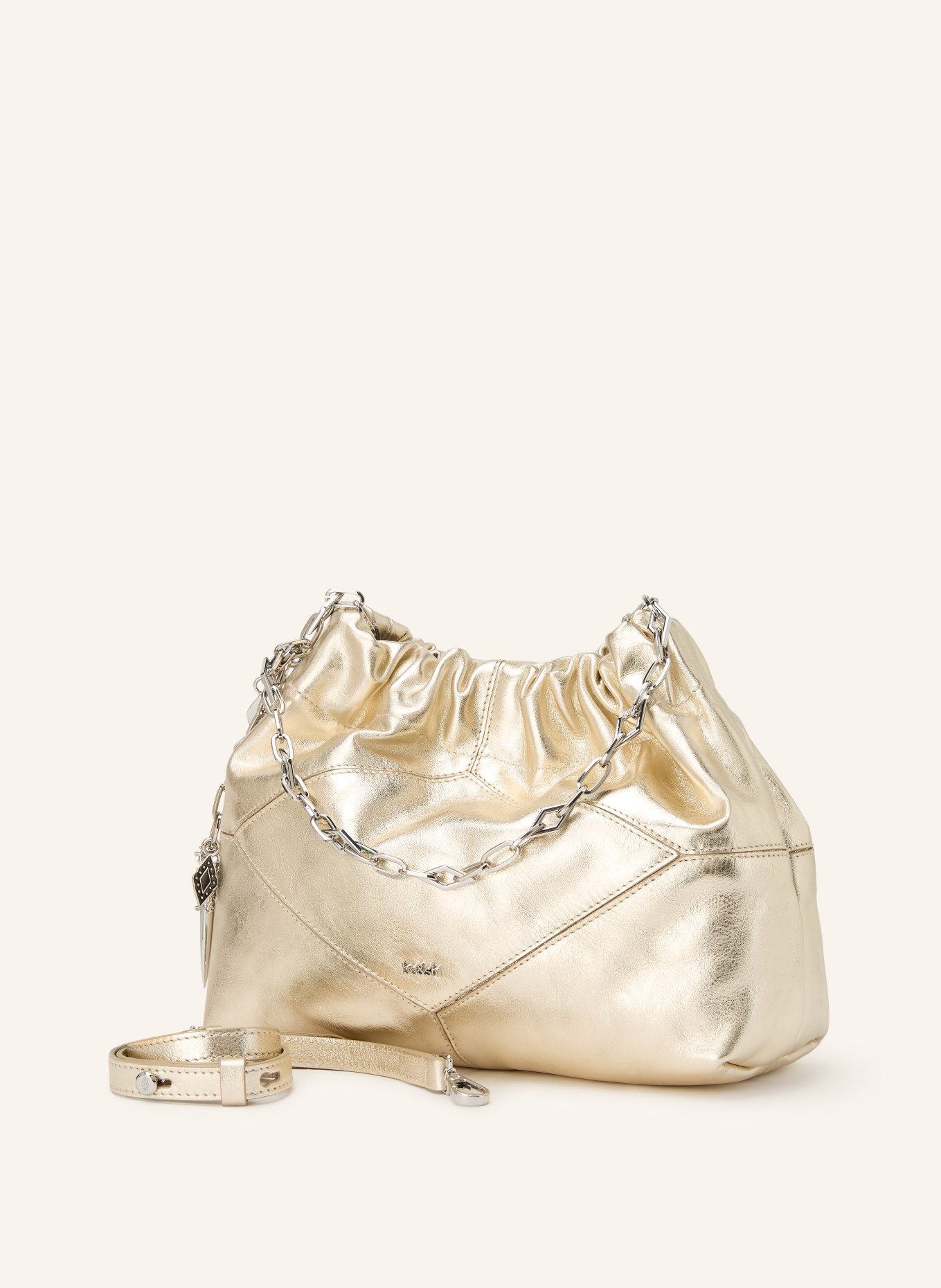 ba&sh Umhängetasche JUNE MINI: GOLD / SILBER