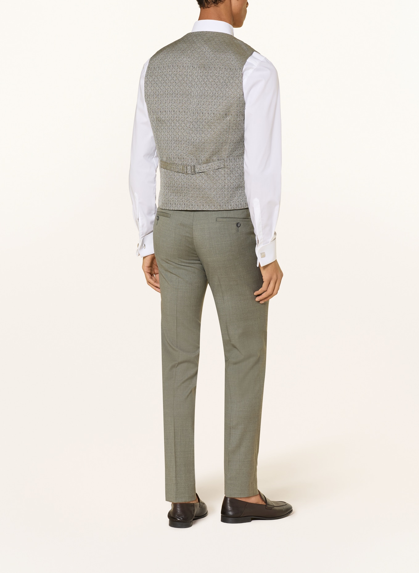 WILVORST Anzugweste Extra Slim Fit: 042 Khaki gem.