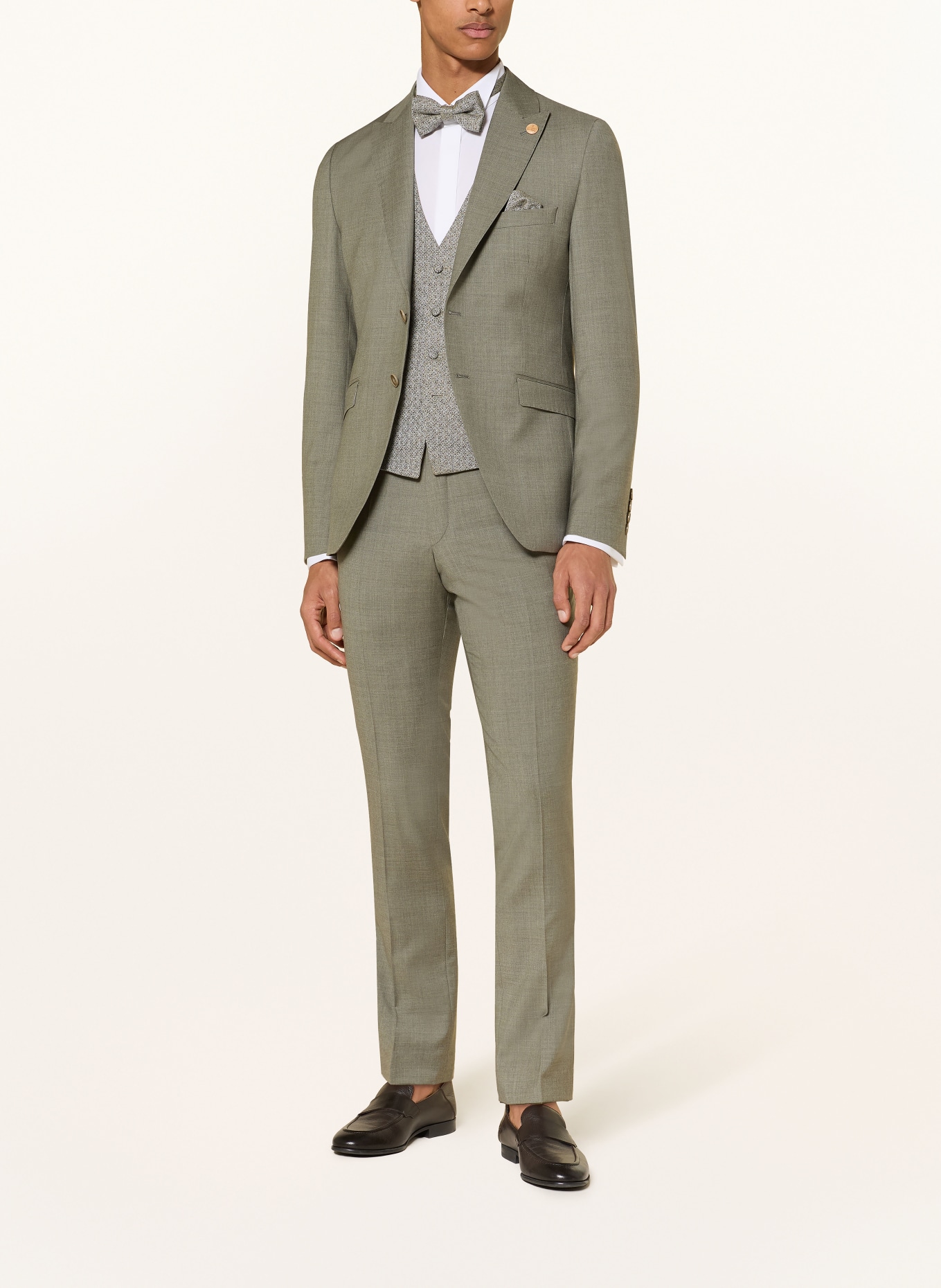 WILVORST Anzughose Slim Fit: 042 Moosgrün