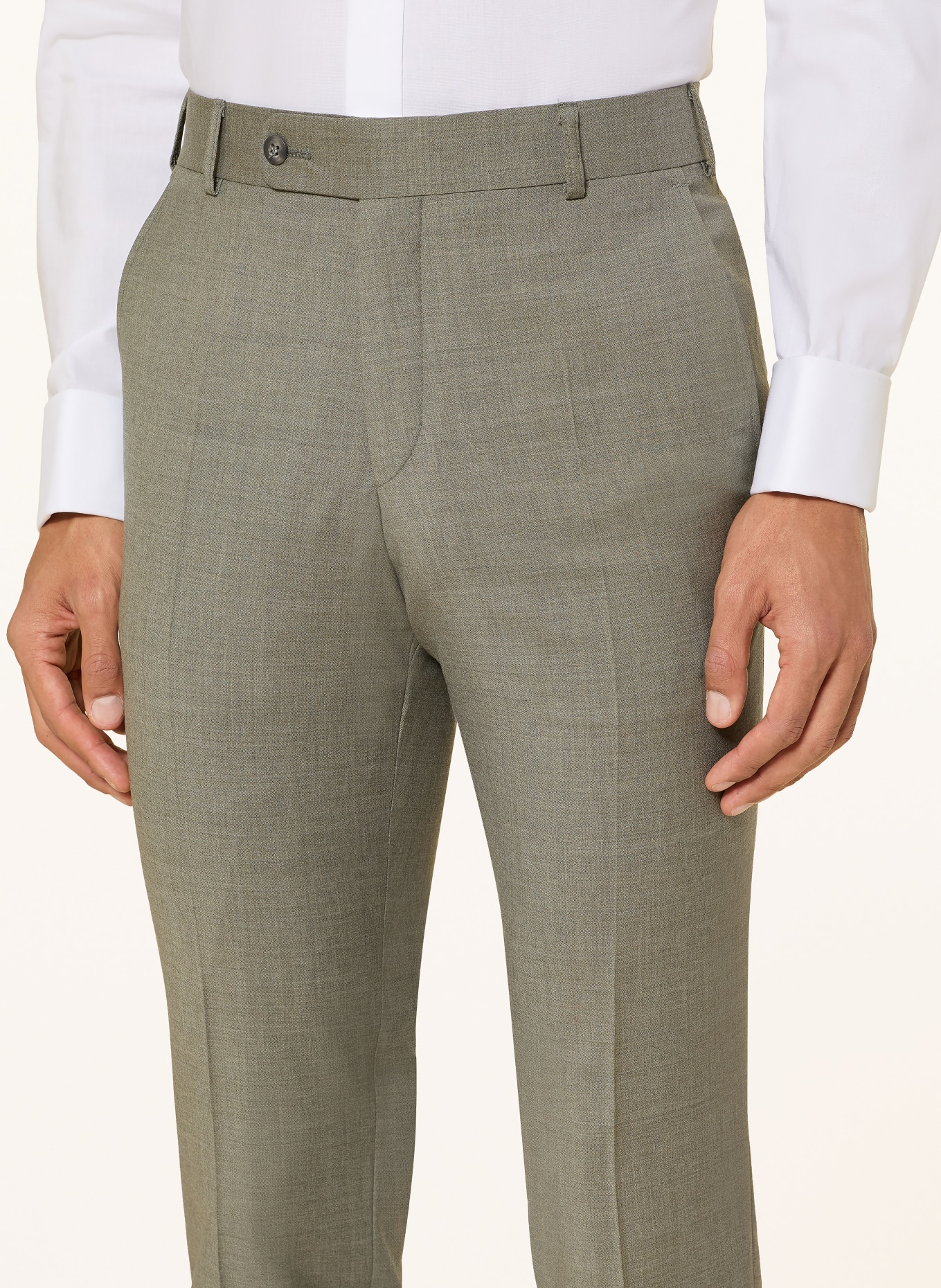 WILVORST Anzughose Slim Fit: 042 Moosgrün