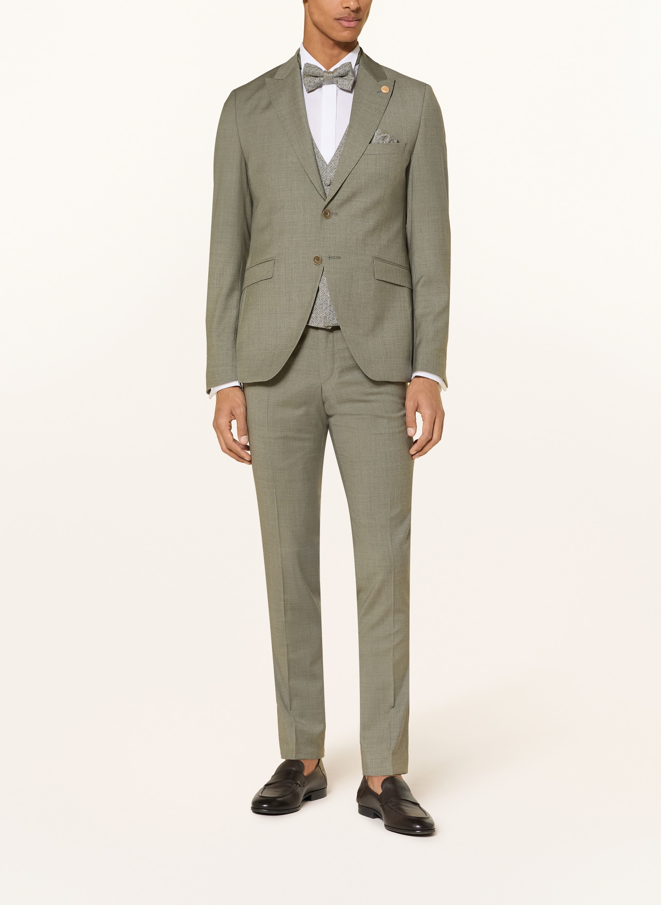 WILVORST Anzugsakko Extra Slim Fit: 042 Moosgrün