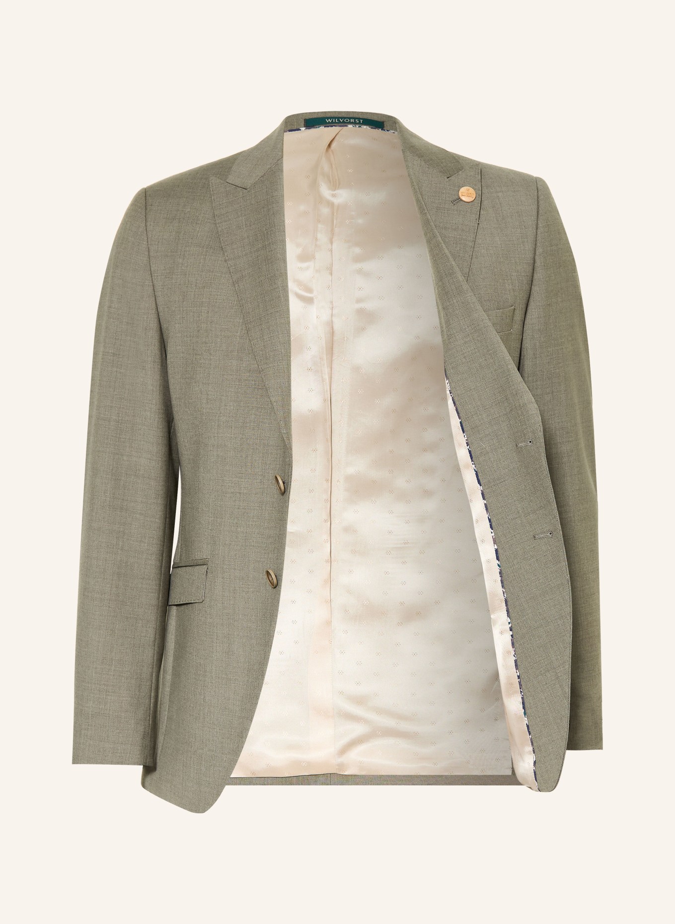 WILVORST Anzugsakko Extra Slim Fit: 042 Moosgrün