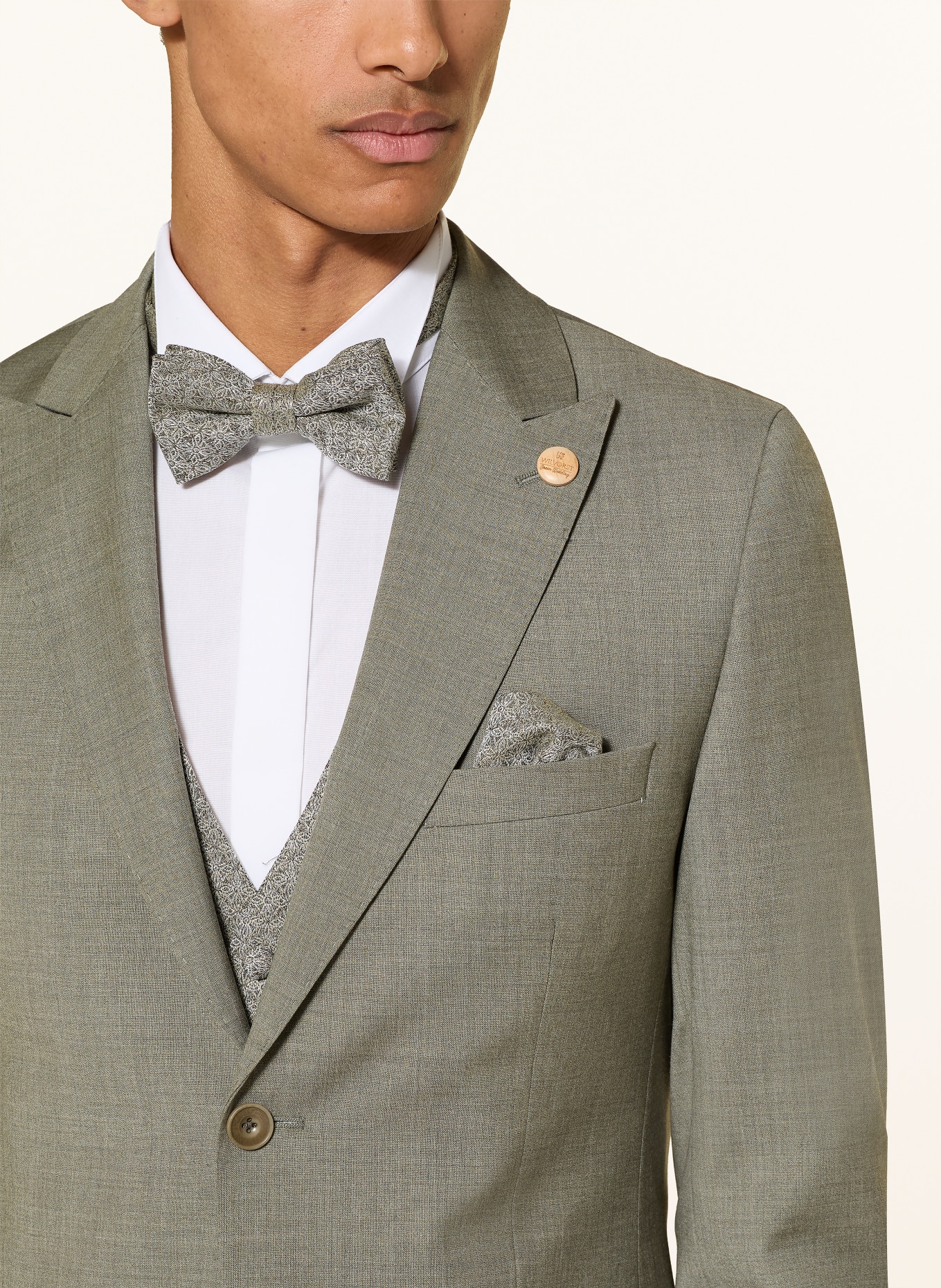 WILVORST Anzugsakko Extra Slim Fit: 042 Moosgrün