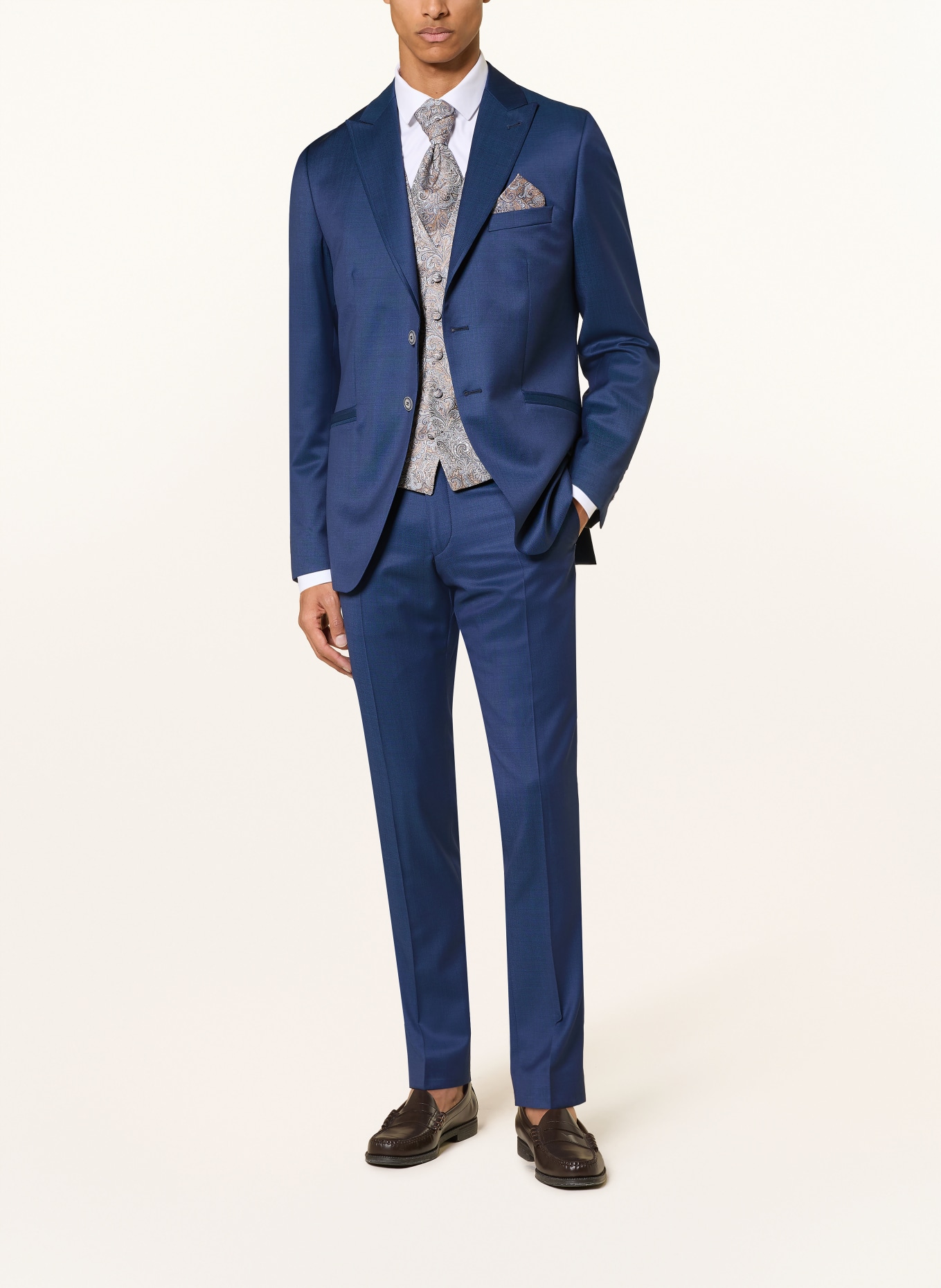 WILVORST Spodnie do garnituru o kroju slim fit: 032 dunkel Blau