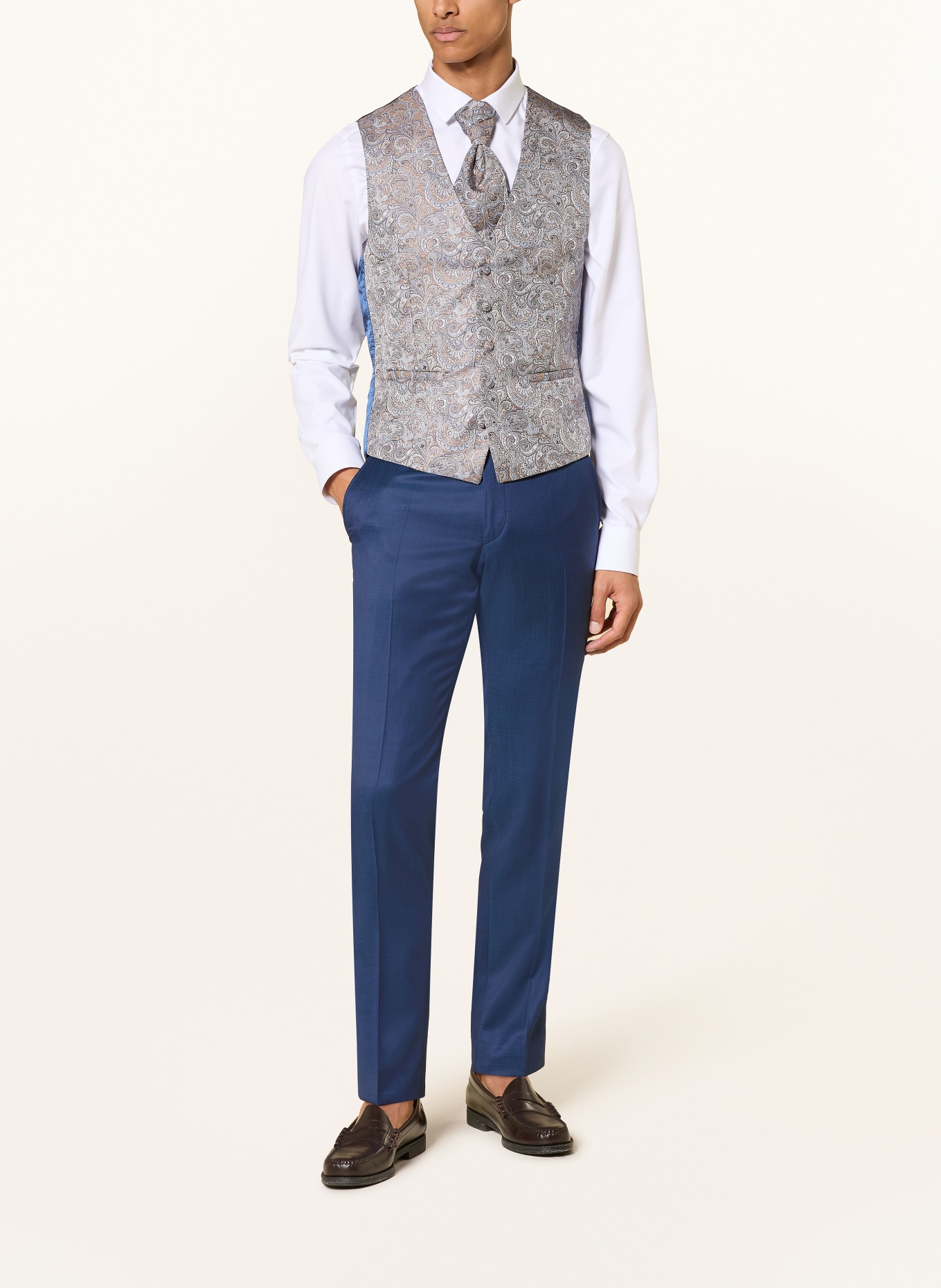 WILVORST Spodnie do garnituru o kroju slim fit: 032 dunkel Blau