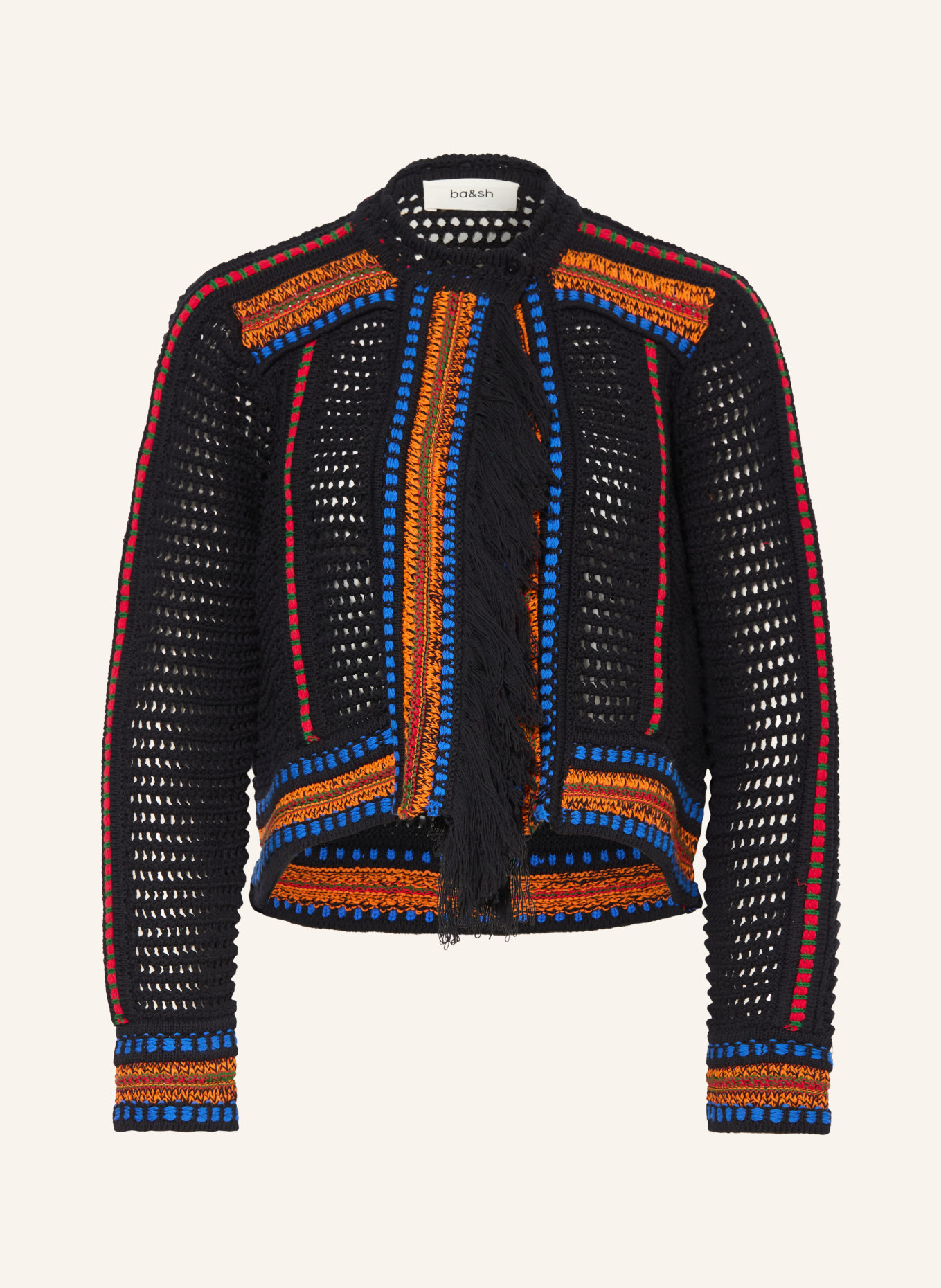 ba&sh Strickhülle BIANCA: SCHWARZ / ROT / BLAU