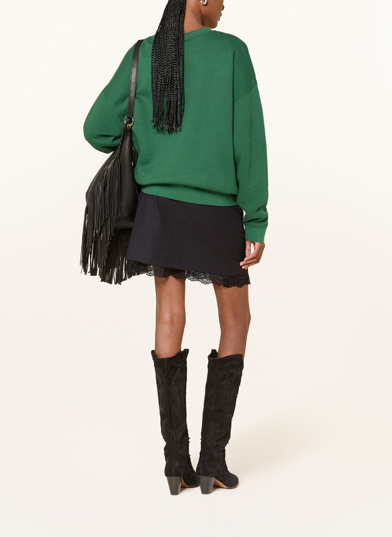 ba&sh Rock CASSIE mit Spitze: DUNKELBLAU / BLAU