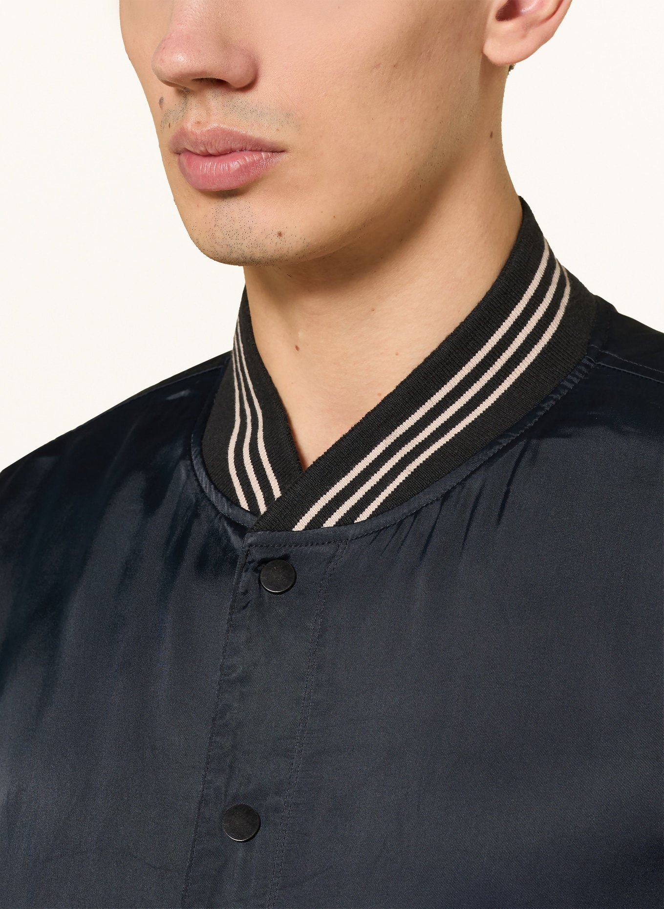 ALLSAINTS Kurtka studencka TAISHI: GRANATOWY / CZARNY