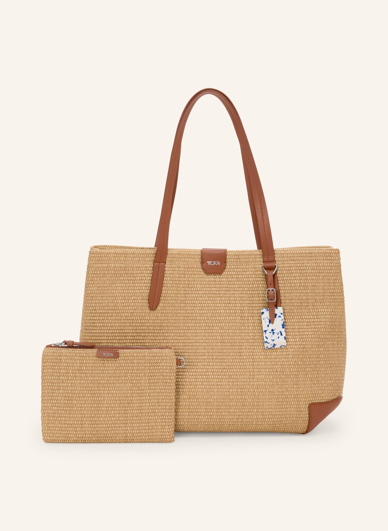 TUMI Torba na zakupy OLAS MILOS: JASNOBRĄZOWY / SREBRNY / BRĄZOWY