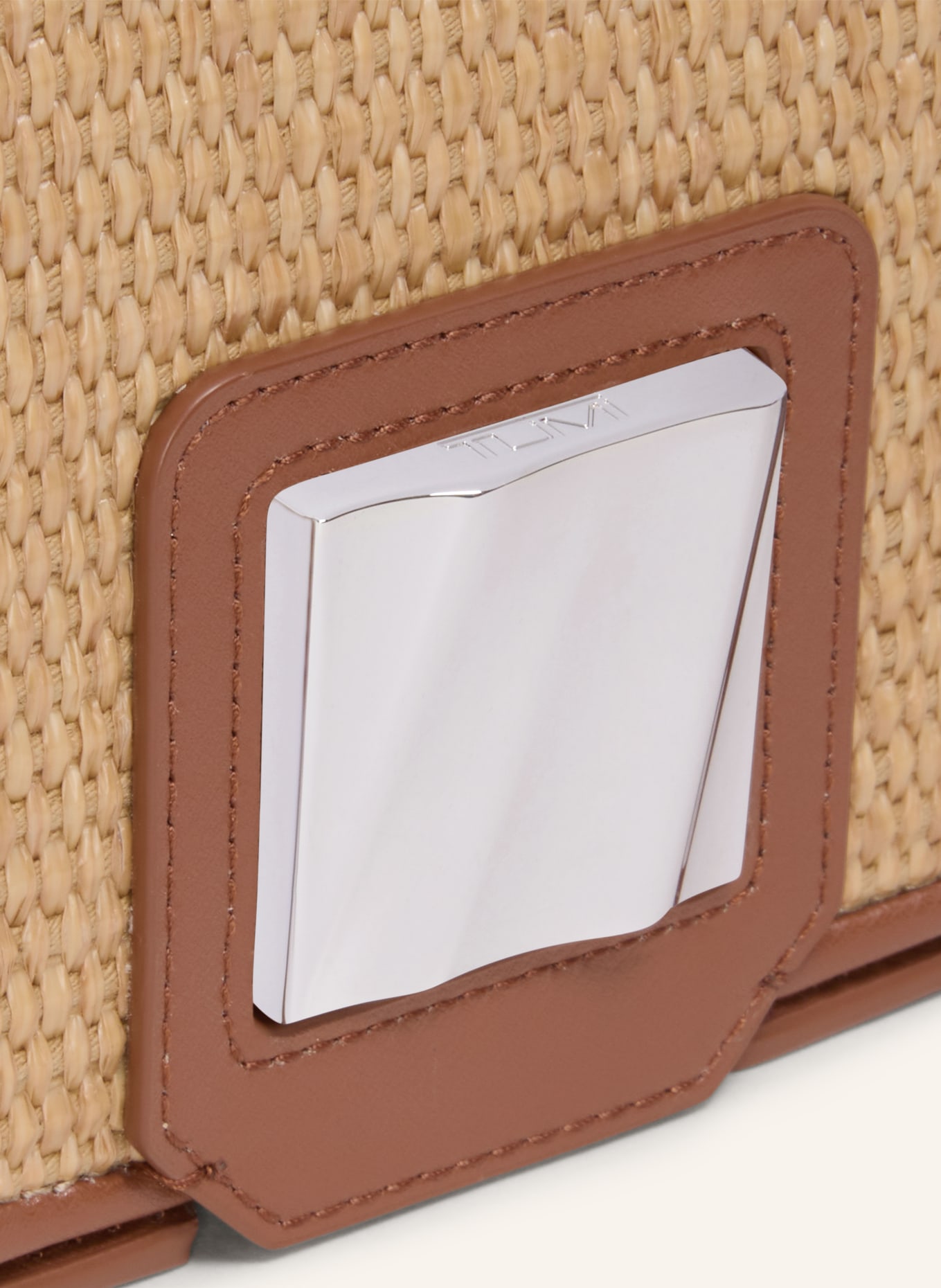 TUMI OLAS Umhängetasche SMALL: HELLBRAUN / SILBER / BRAUN