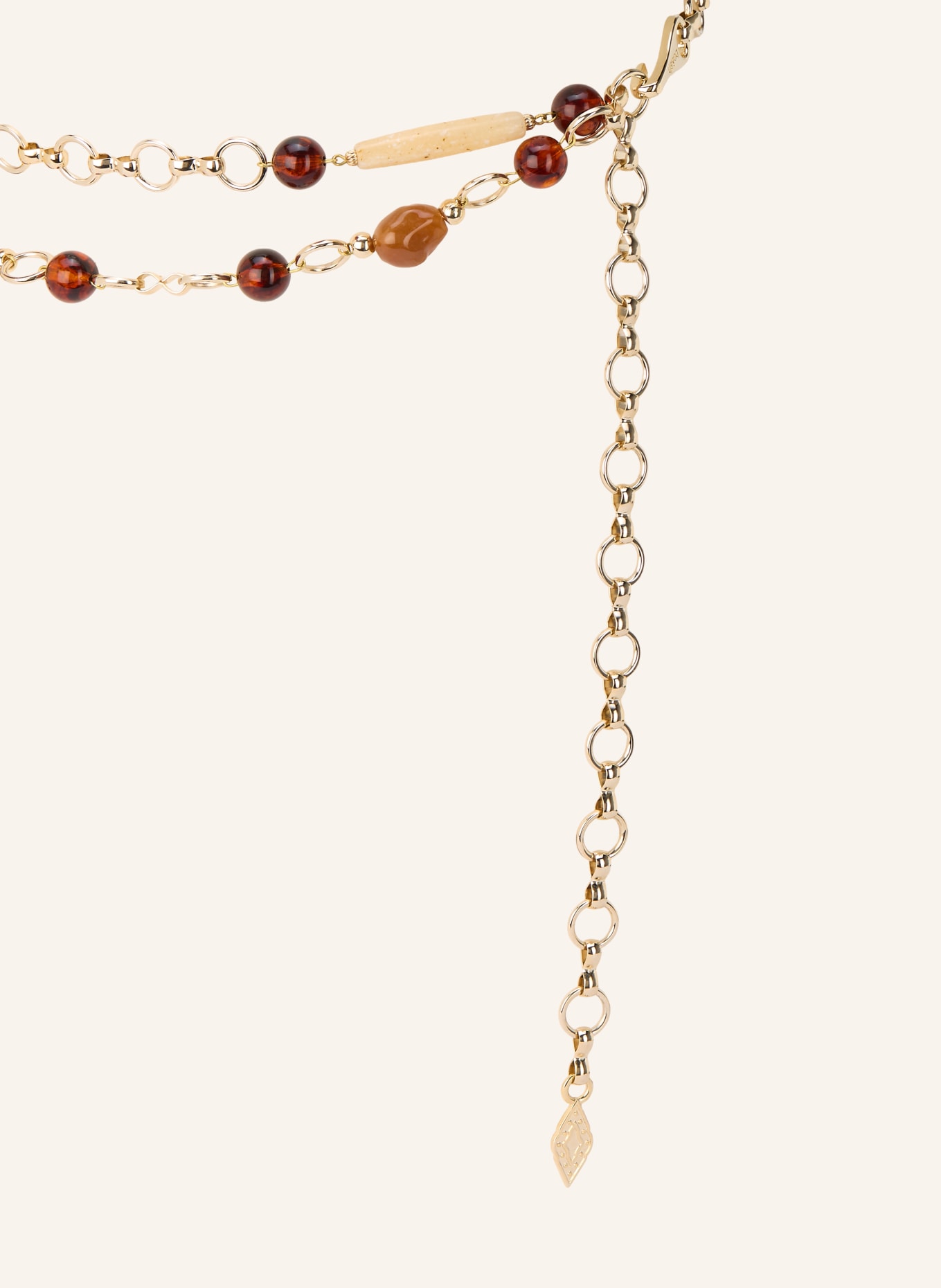 ba&sh Taillengürtel BARON: GOLD / BRAUN / BEIGE