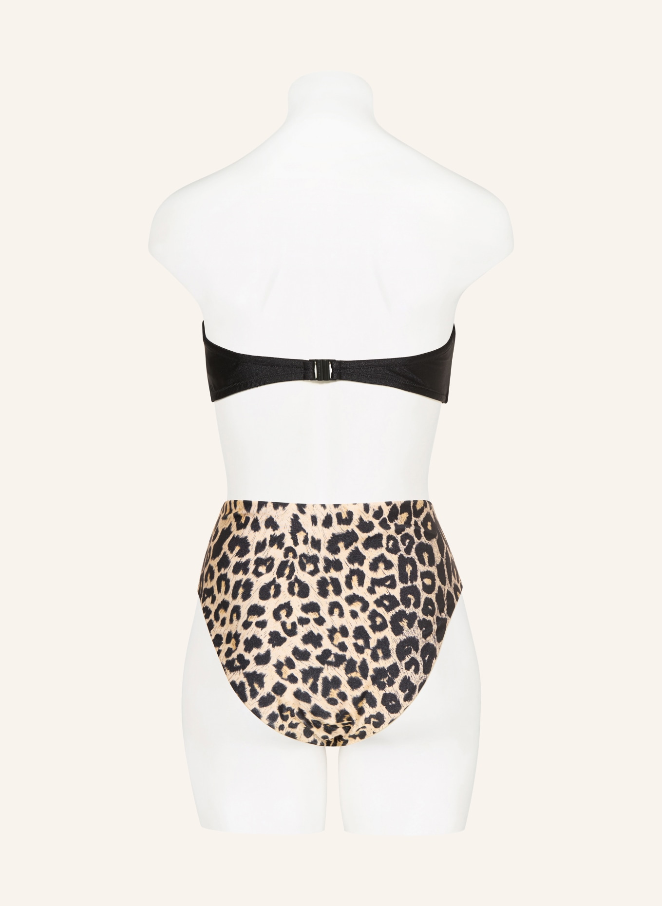 ALLSAINTS Bandeau-Bikini-Top COURT: SCHWARZ / BEIGE