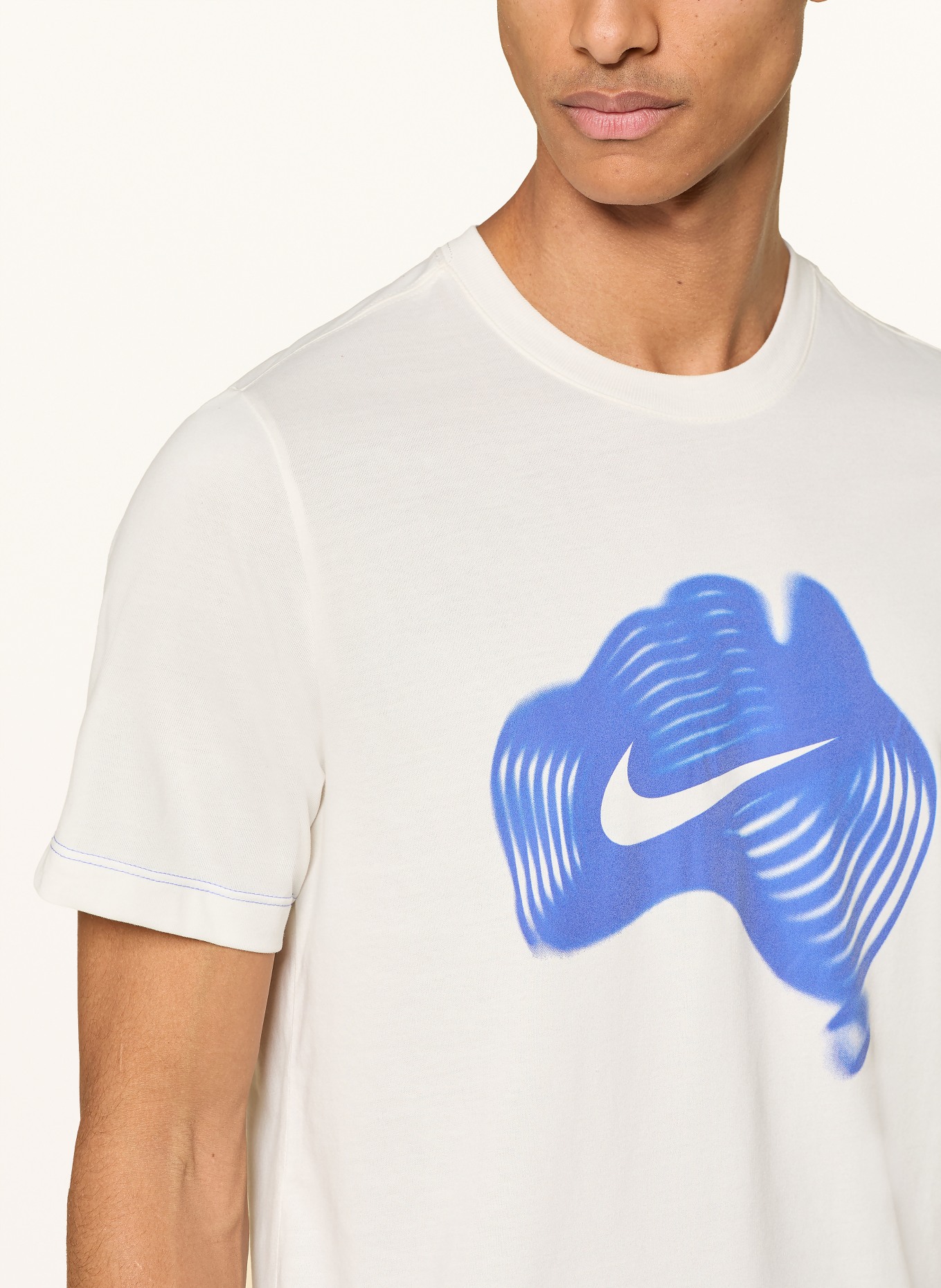 Nike T-Shirt COURT: WEISS / BLAU
