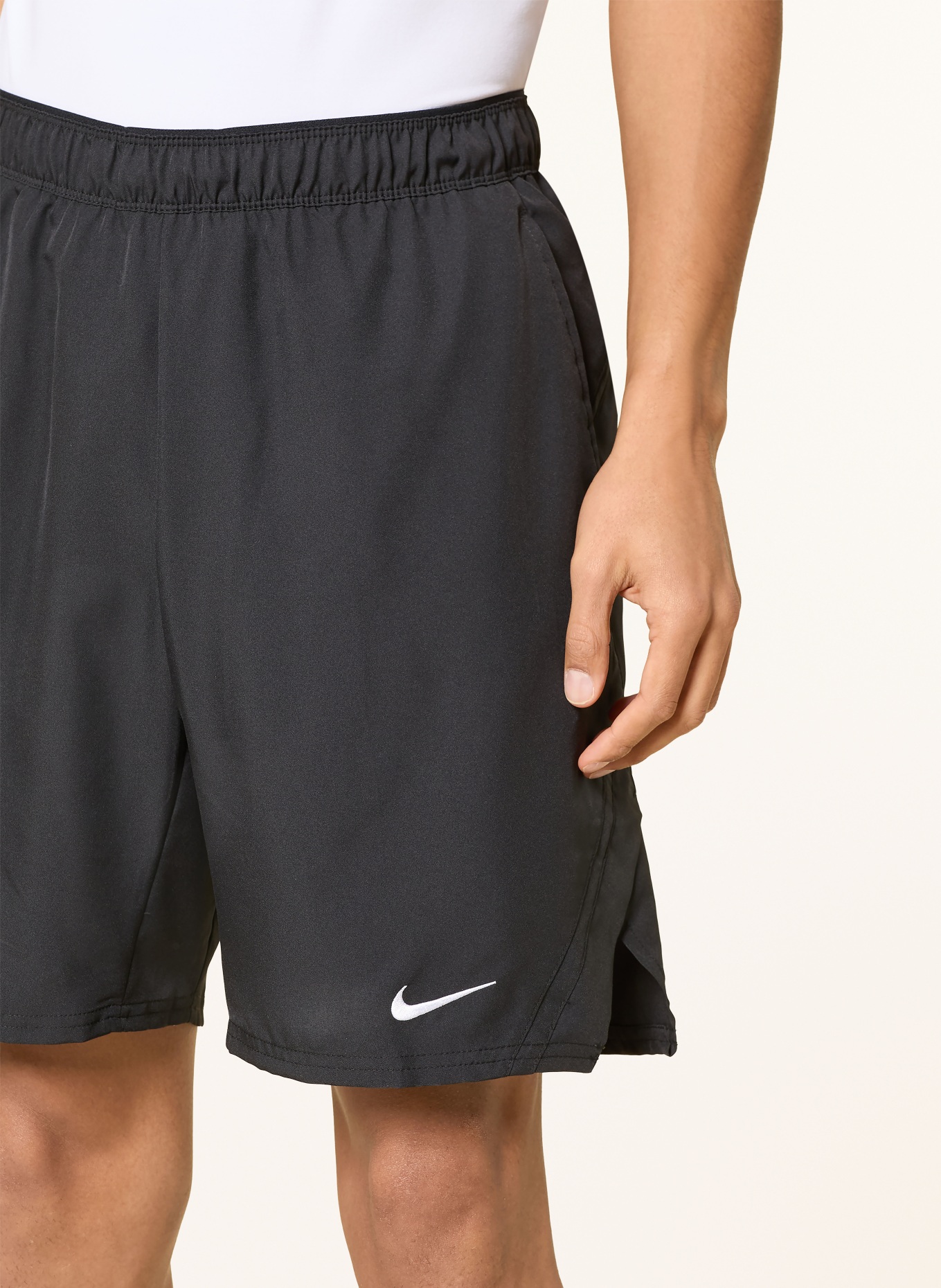 Nike Tenisové šortky COURT VICTORY: ČERNÁ / BÍLÁ