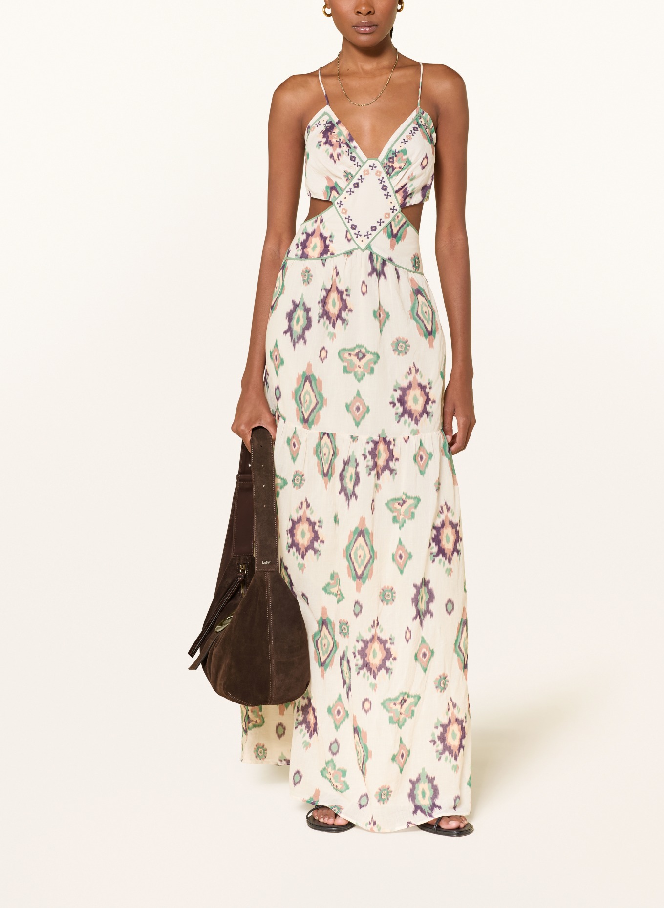 ba&sh Taška přes rameno YOUYOU: TMAVĚ HNĚDÁ