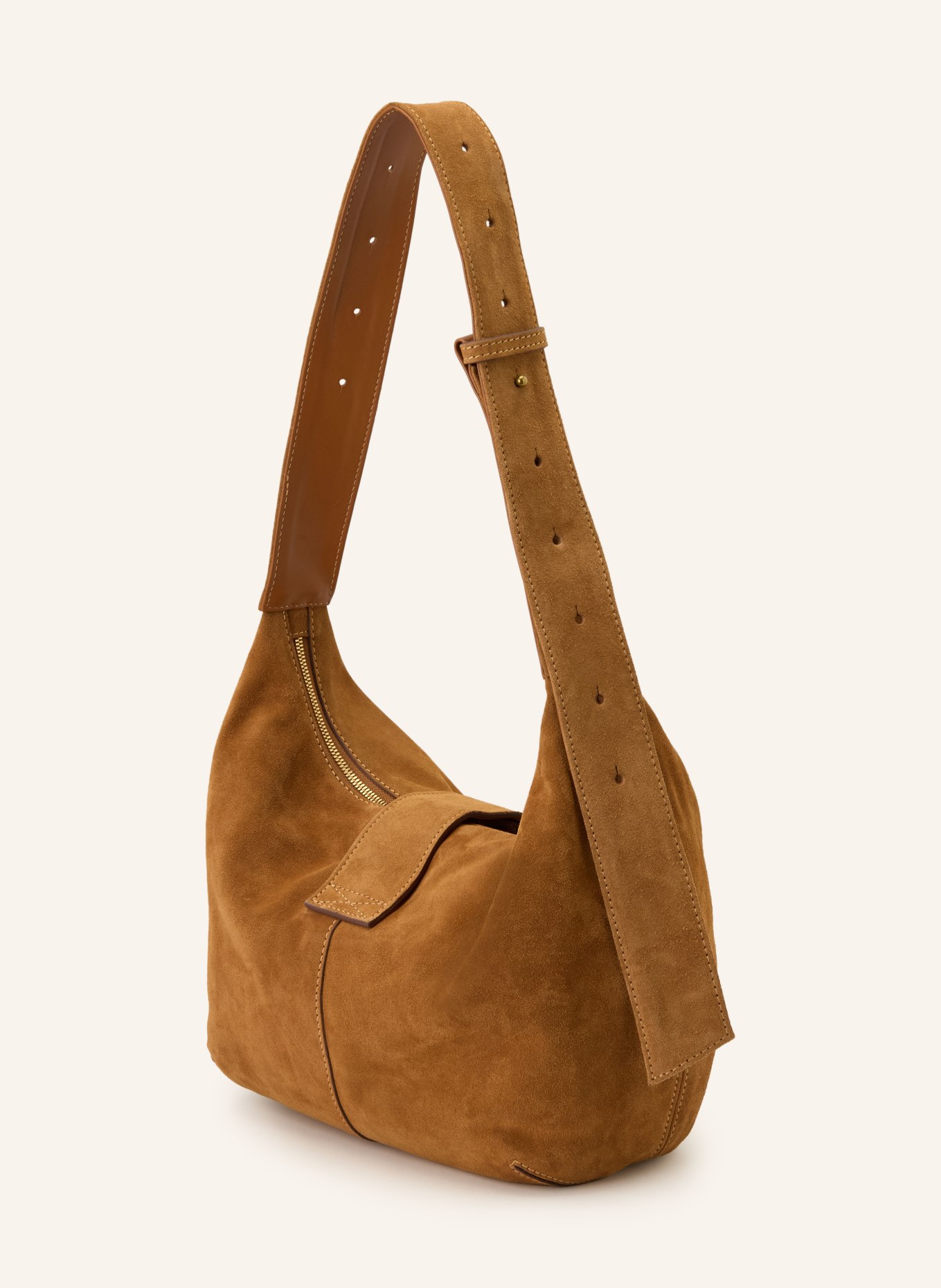 ba&sh Umhängetasche YOUYOU: COGNAC / GOLD