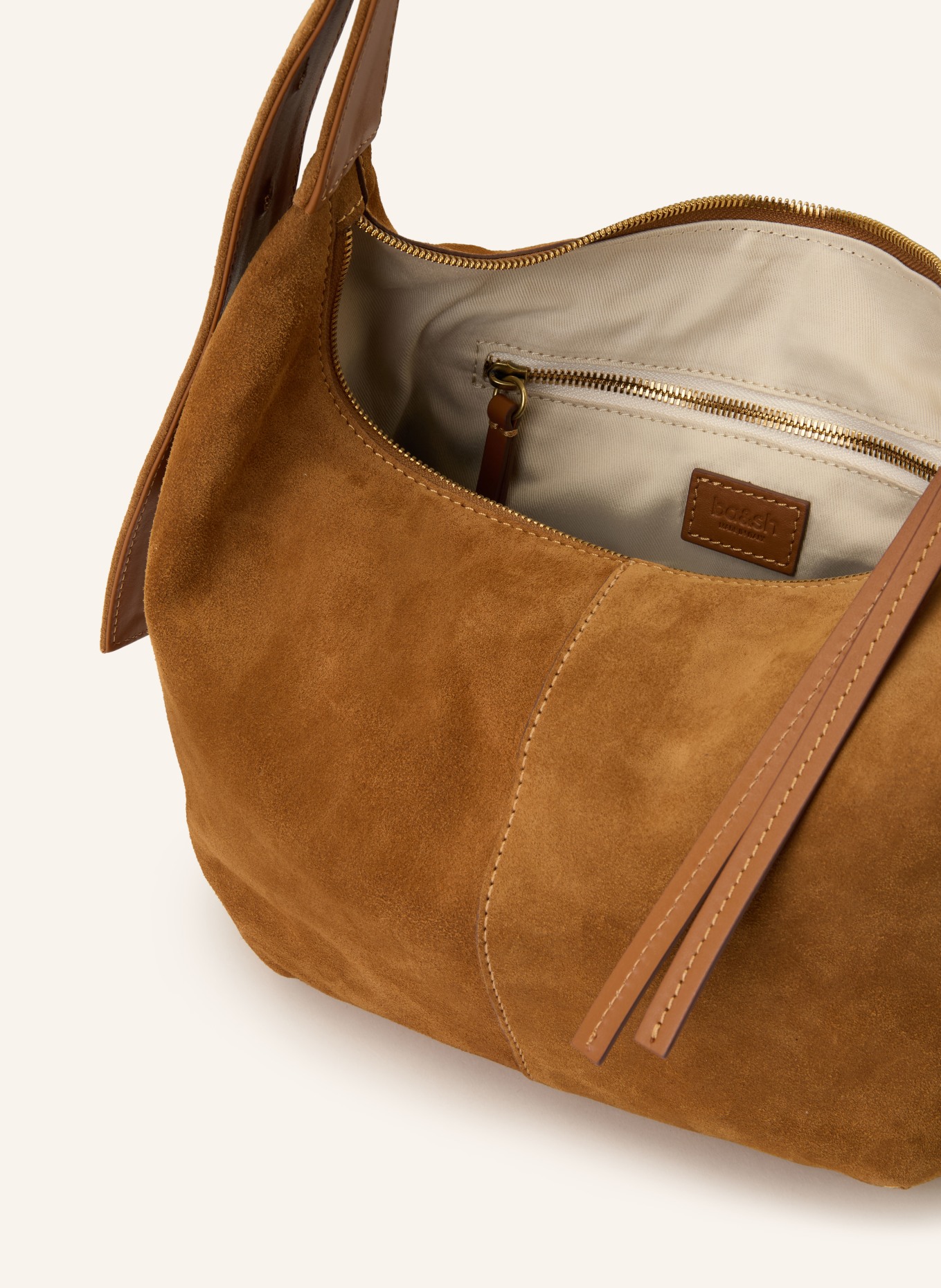 ba&sh Umhängetasche YOUYOU: COGNAC / GOLD