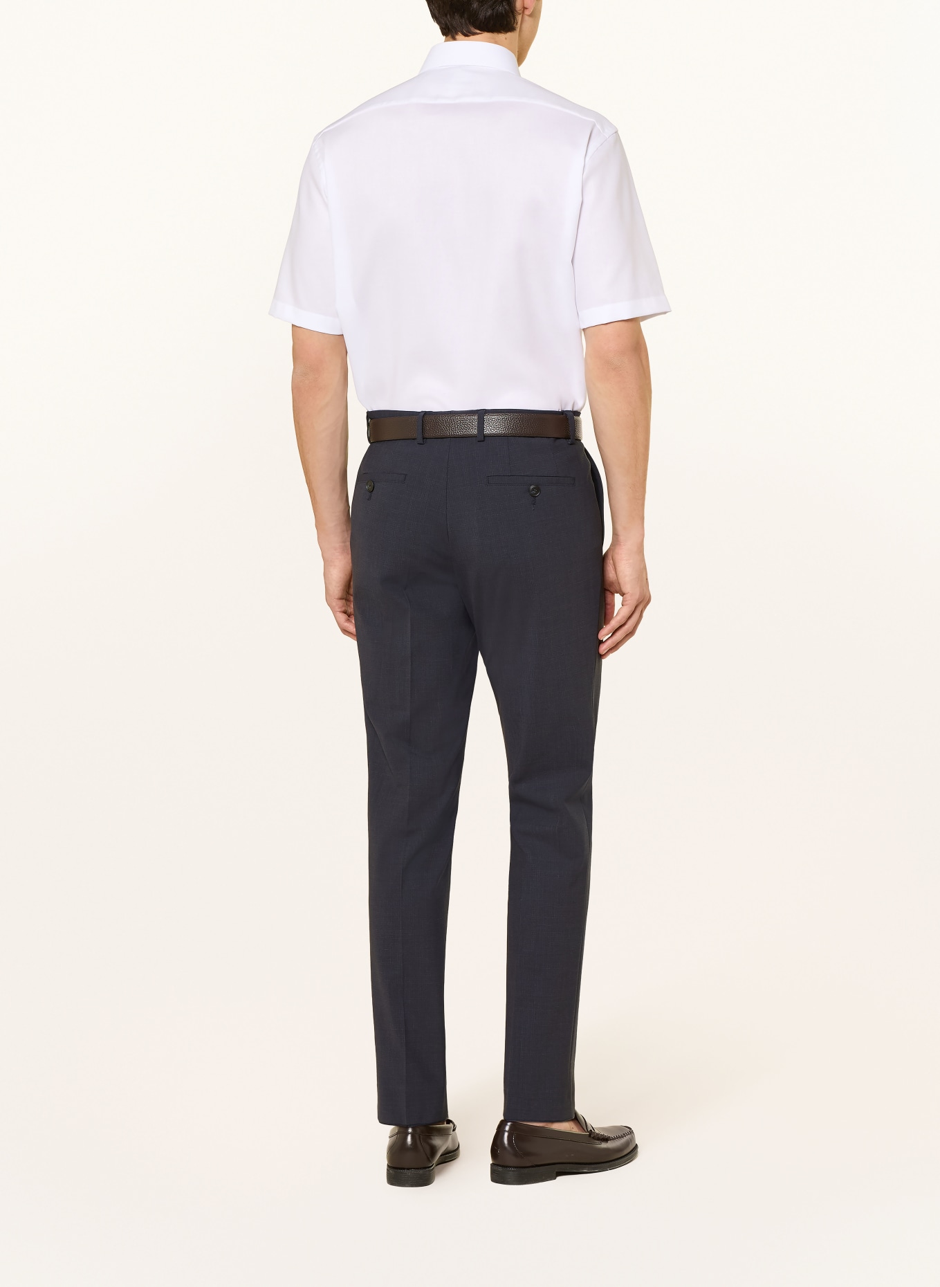 OLYMP Koszula z krótkim rękawem Luxor o kroju comfort fit: BIAŁY