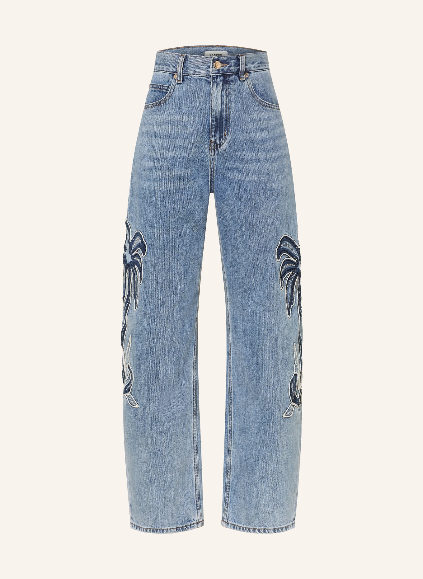SANDRO Barrel Jeans: 4785 BLUE JEAN
