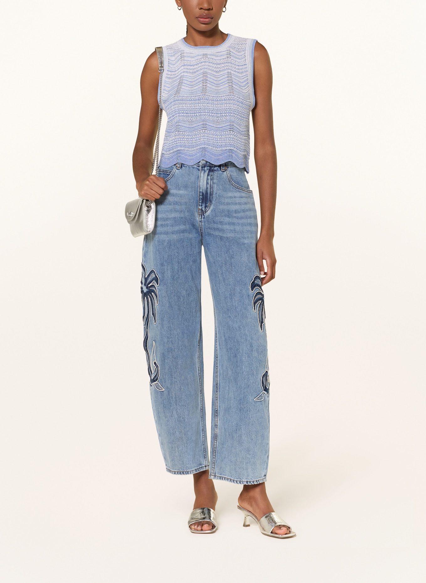 SANDRO Barrel Jeans: 4785 BLUE JEAN