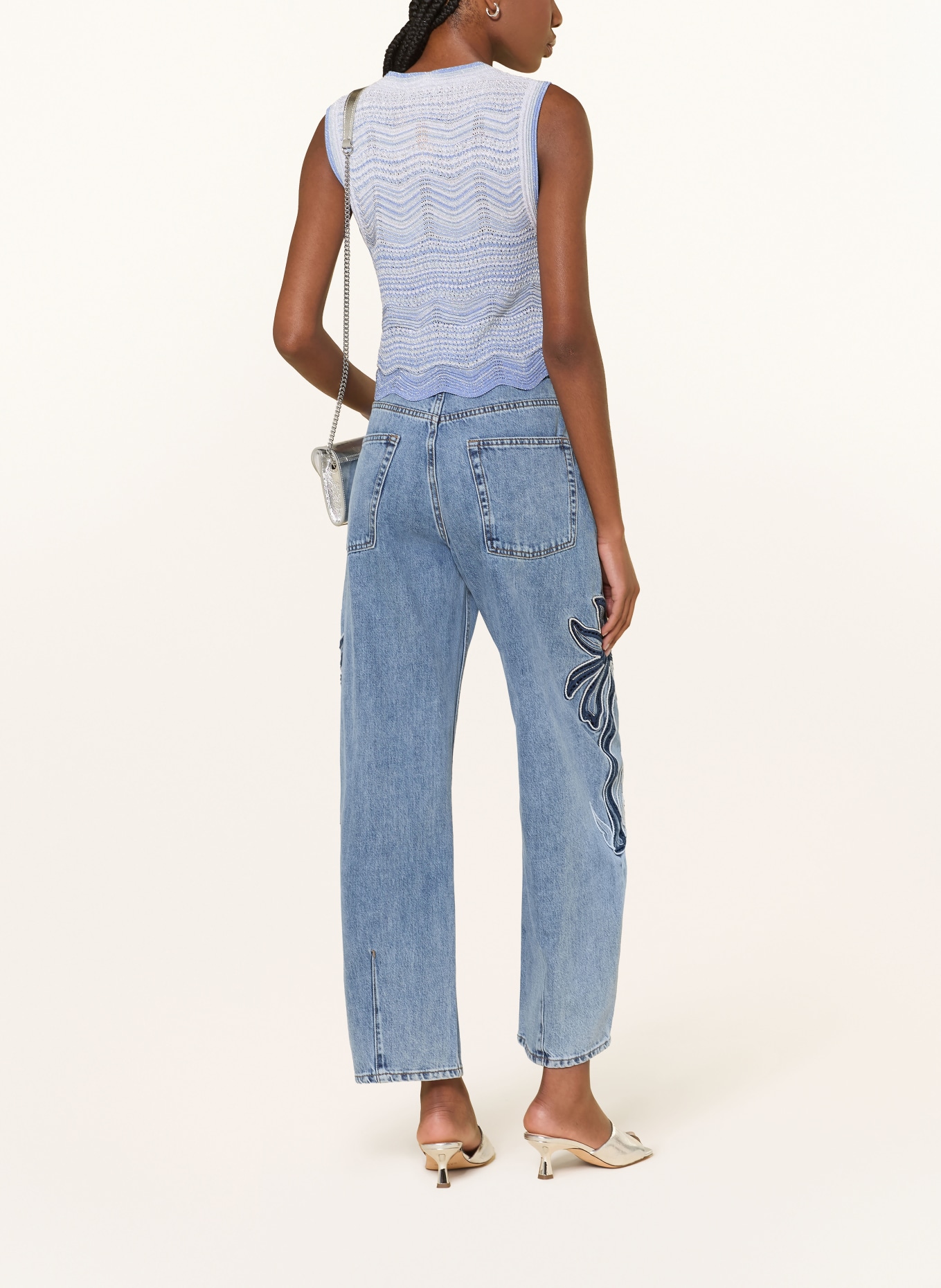 SANDRO Barrel Jeans: 4785 BLUE JEAN