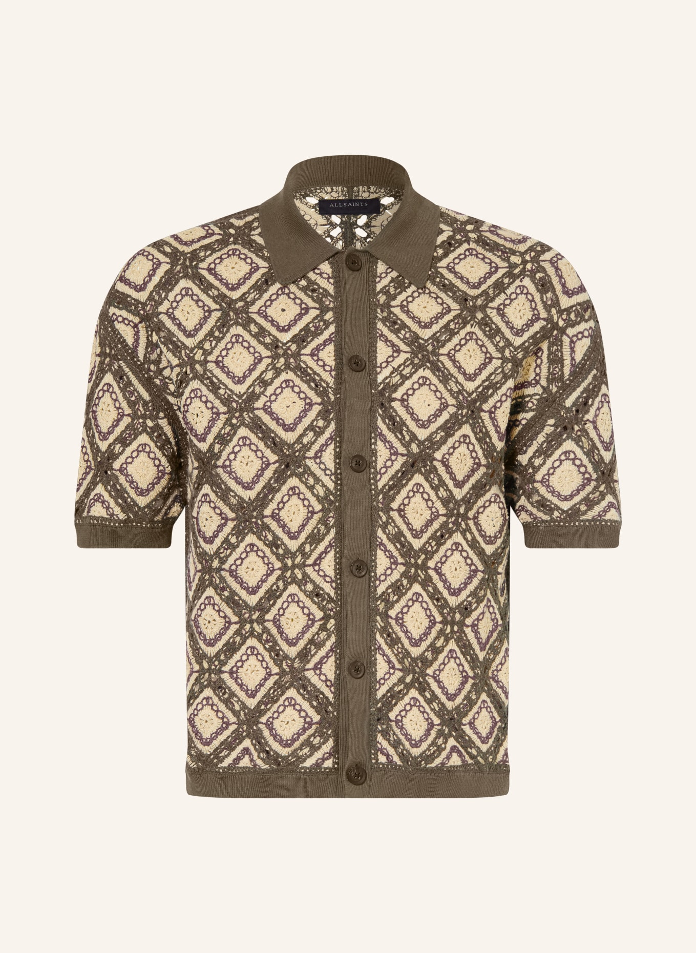 ALLSAINTS Vest MORENA: OLIJF / ECRU