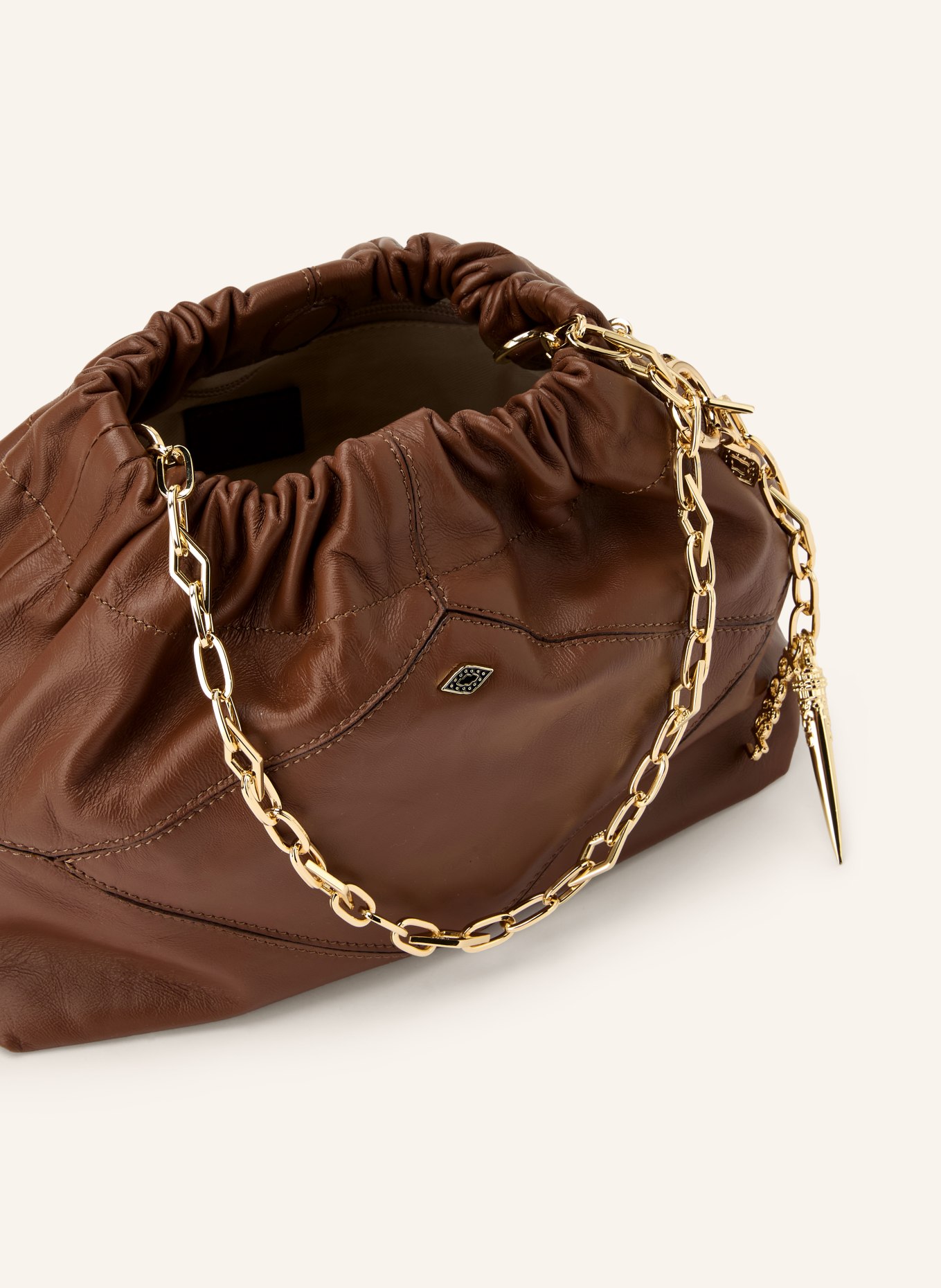 ba&sh Umhängetasche JUNE MINI: BRAUN / GOLD