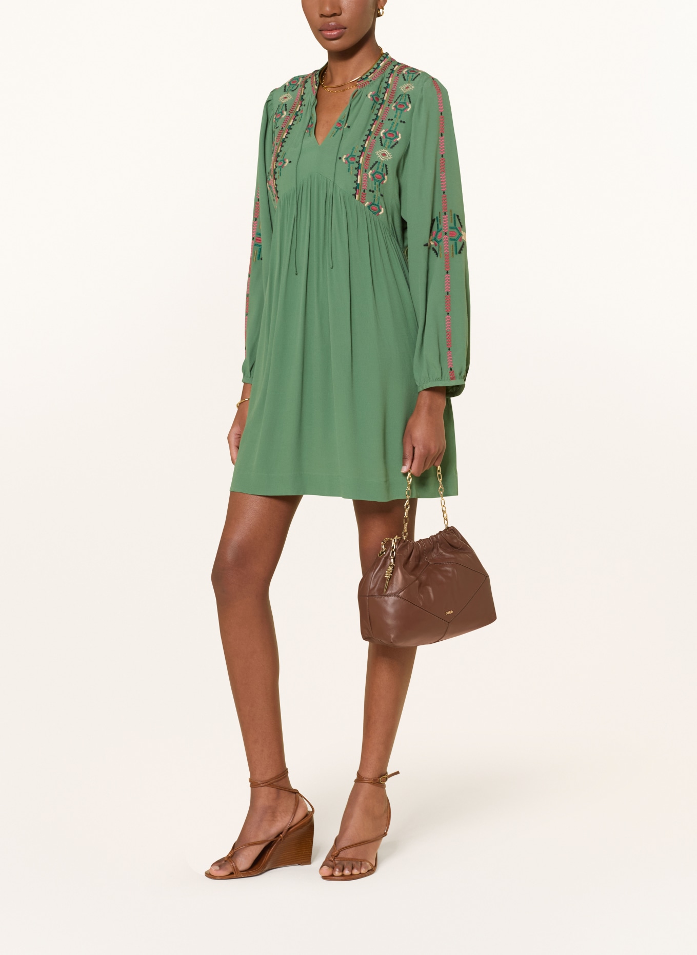 ba&sh Umhängetasche JUNE MINI: BRAUN / GOLD