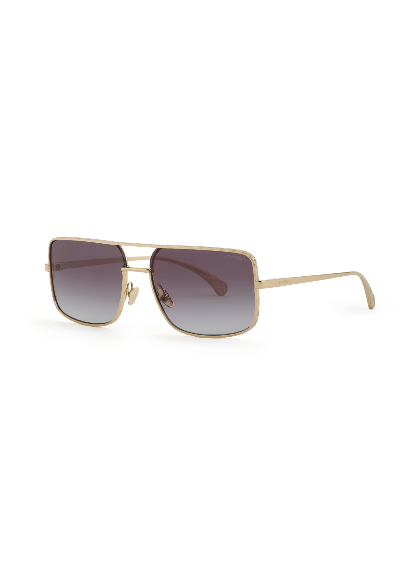 CHANEL Sonnenbrille CH4294: GOLD/ GRAU VERLAUF