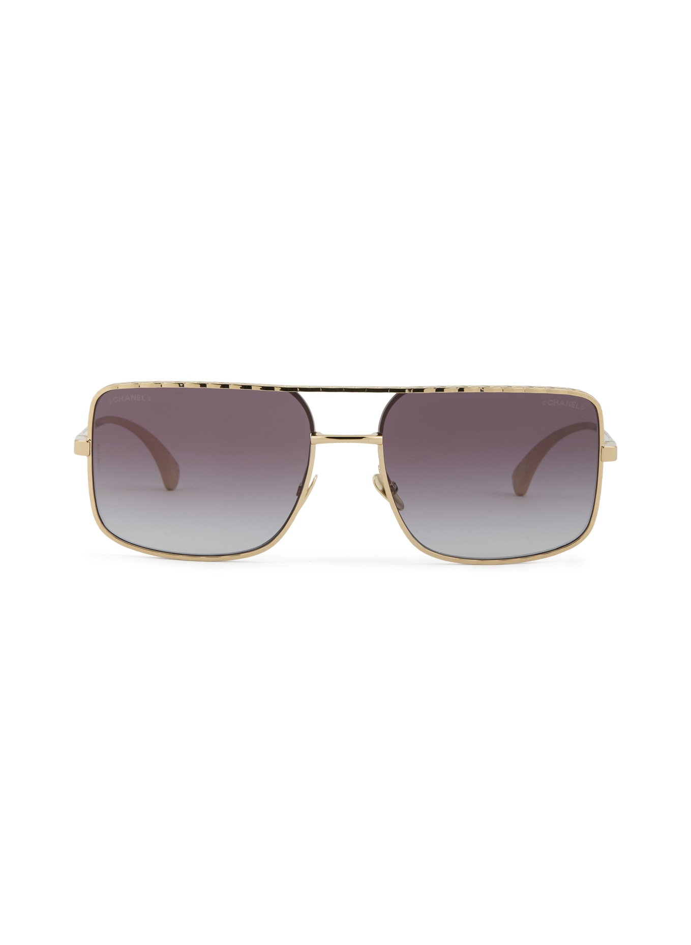 CHANEL Sonnenbrille CH4294: GOLD/ GRAU VERLAUF