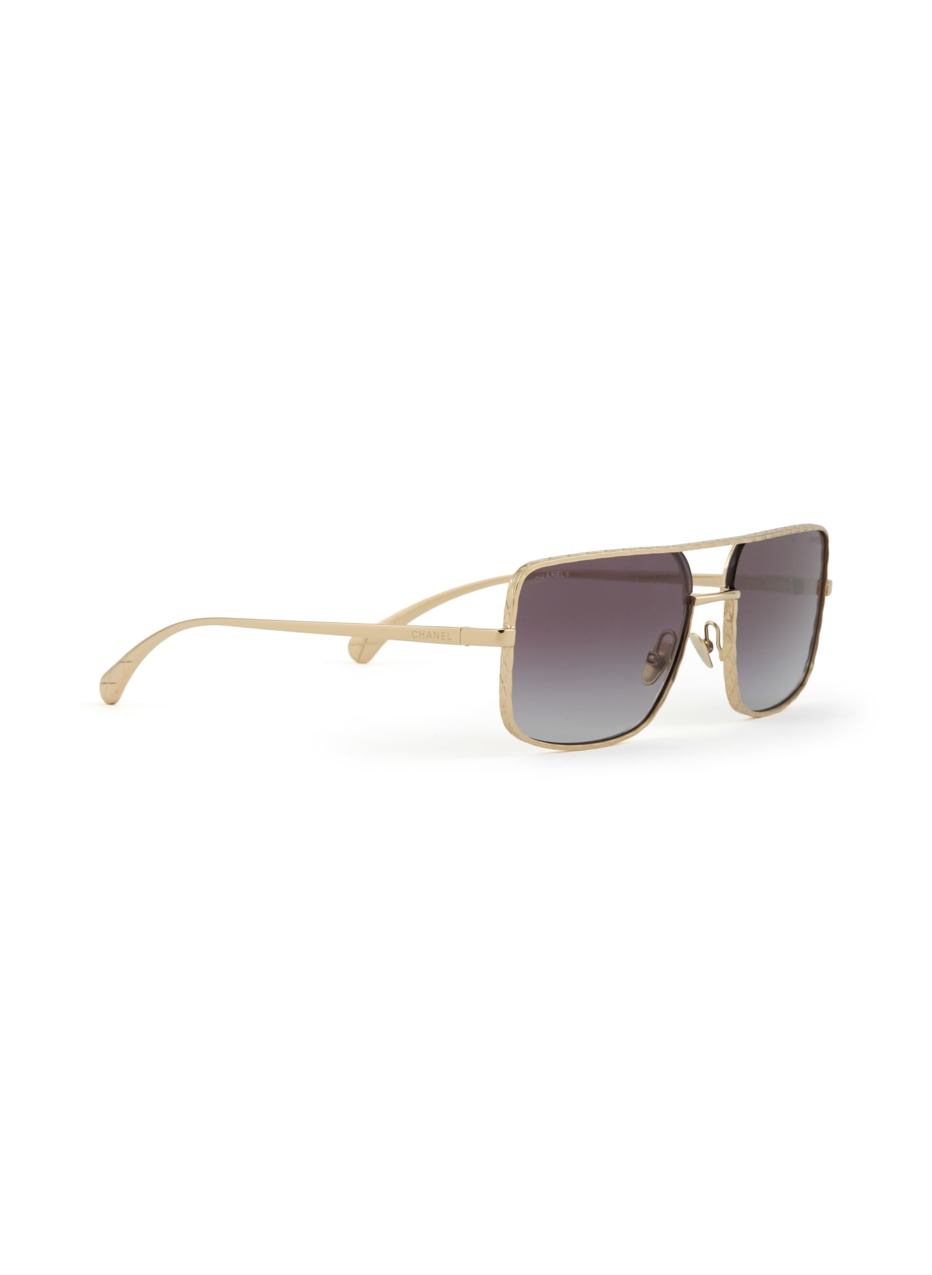 CHANEL Sonnenbrille CH4294: GOLD/ GRAU VERLAUF