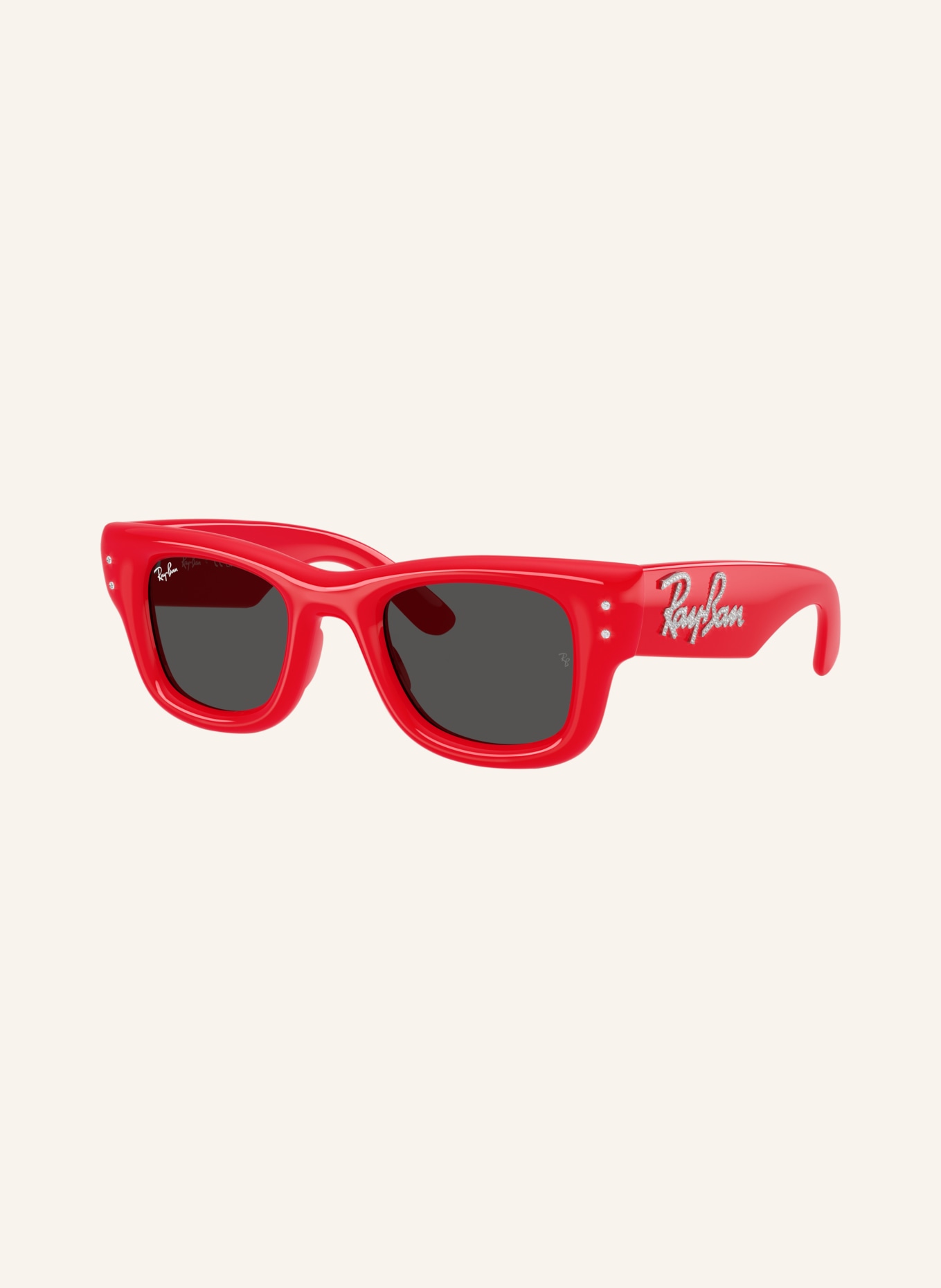 Ray-Ban Zonnebril RB4940B WAYFARER PUFFER: ROOD/ZWART