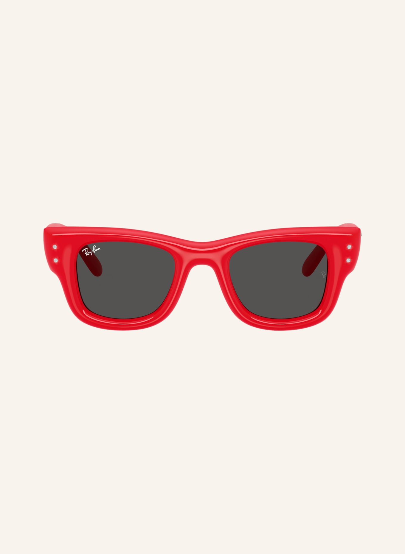 Ray-Ban Zonnebril RB4940B WAYFARER PUFFER: ROOD/ZWART