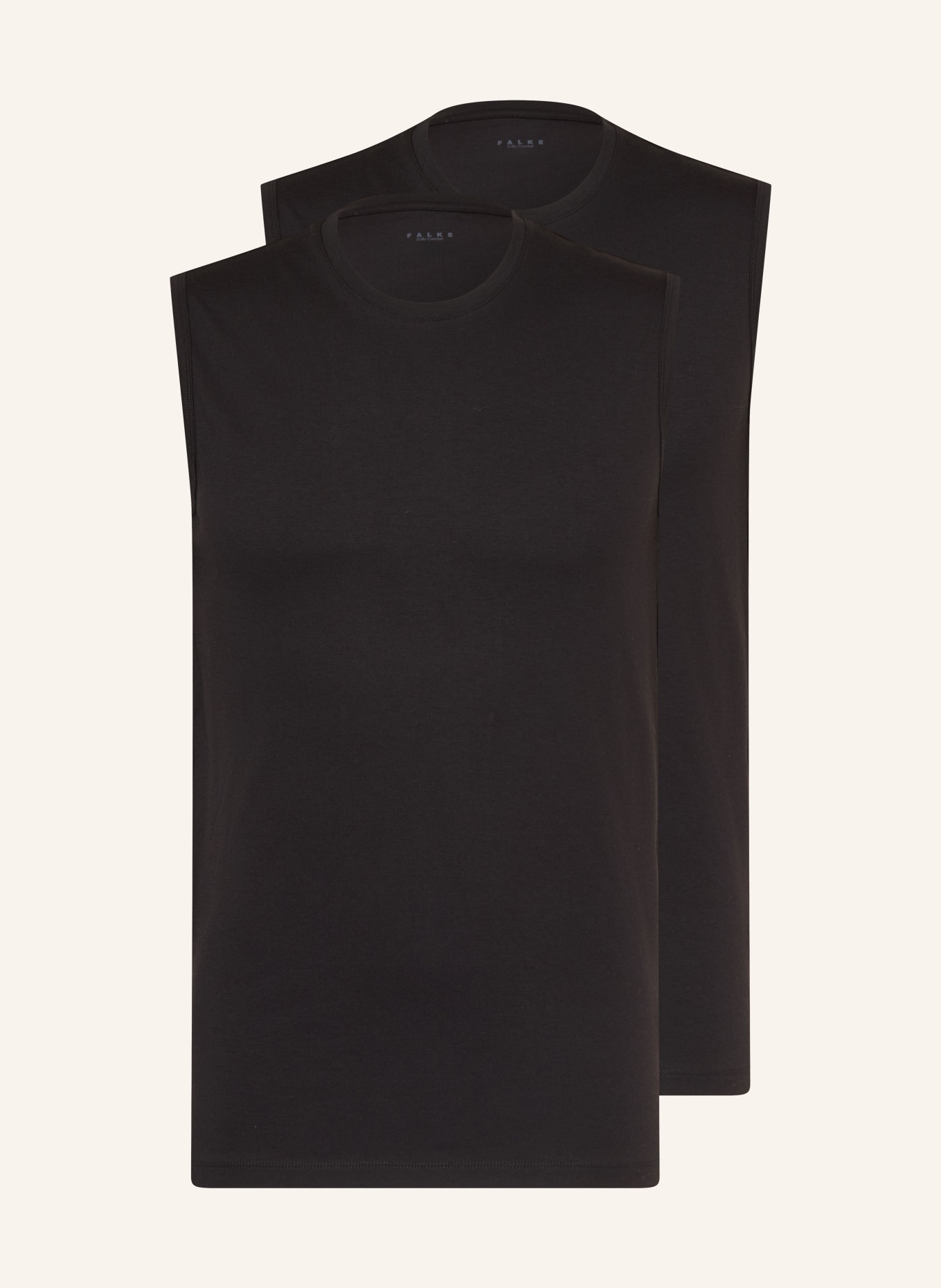 FALKE 2er-Pack Unterhemden DAILY COMFORT: SCHWARZ