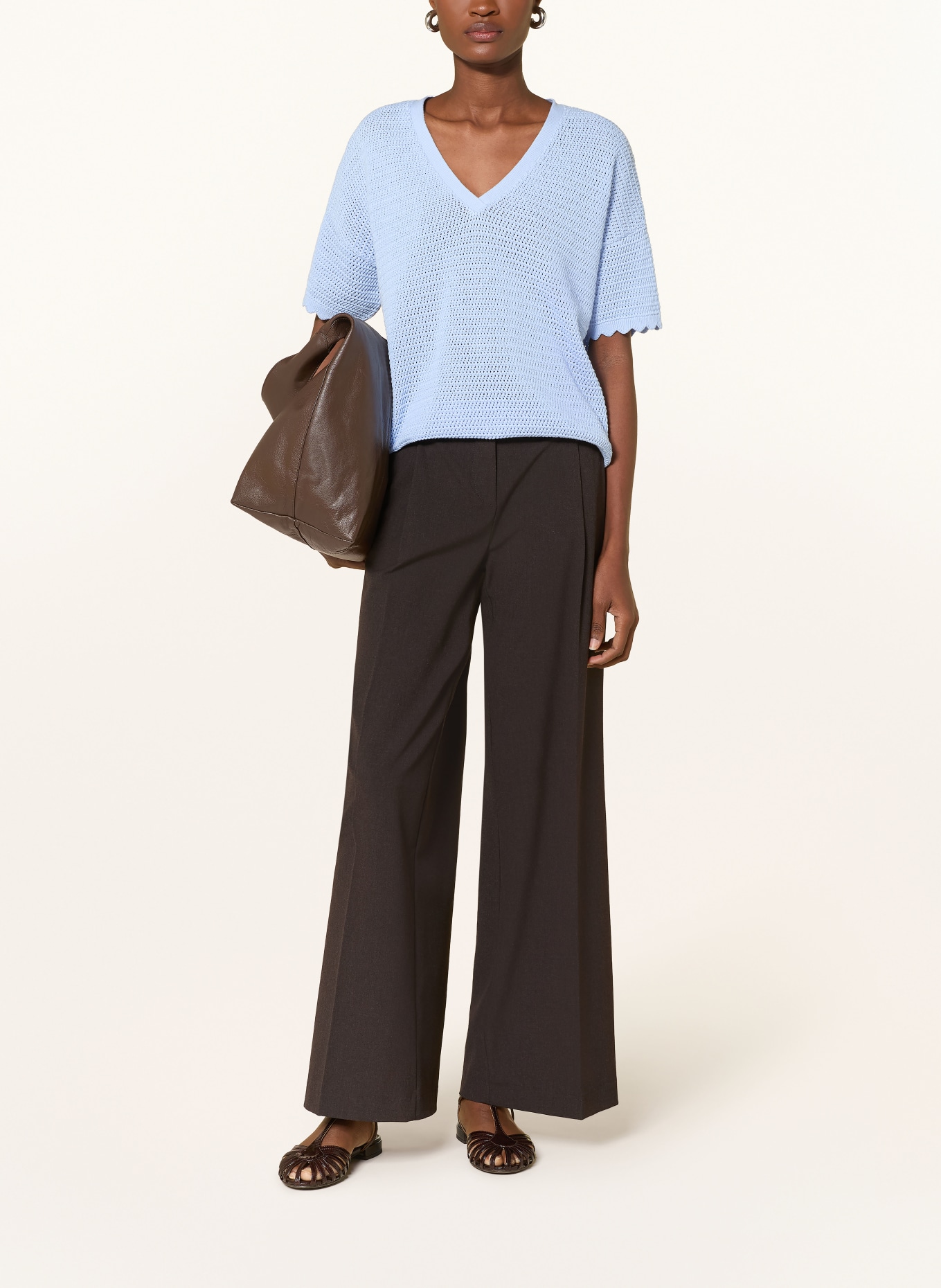 Phase Eight Knitted shirt AMIRA: LIGHT BLUE