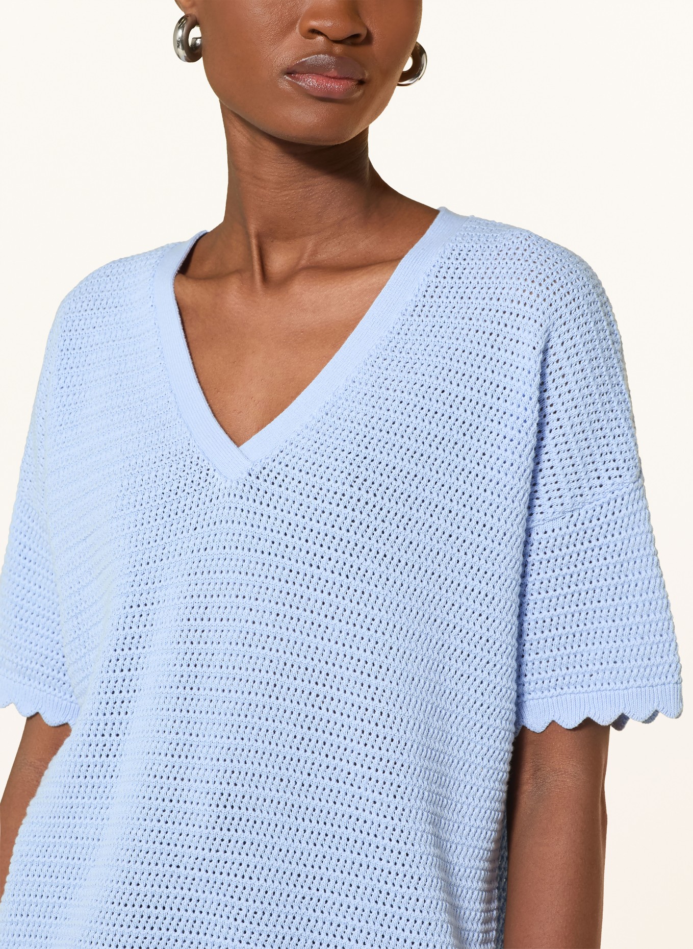 Phase Eight Knitted shirt AMIRA: LIGHT BLUE