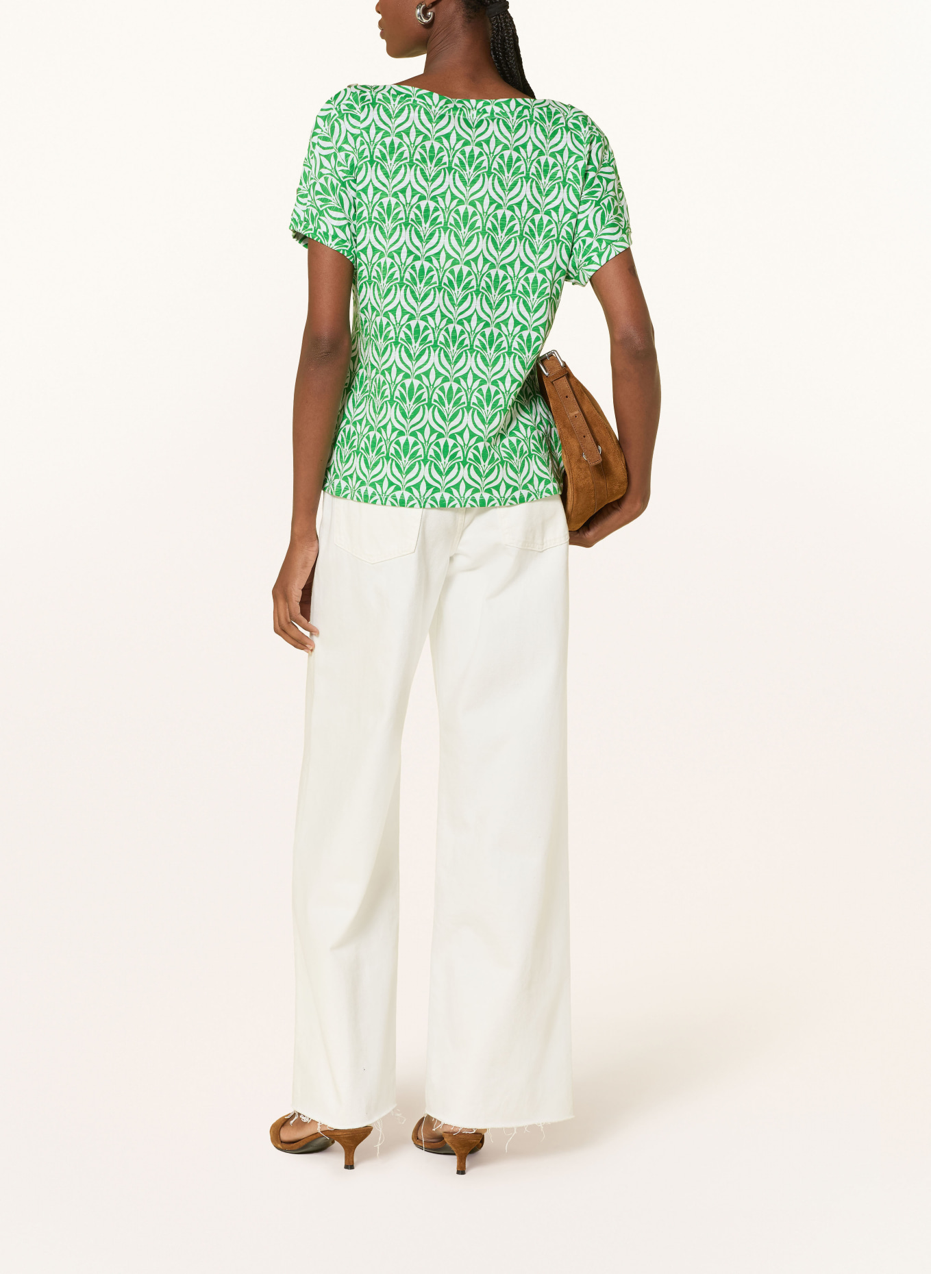 Phase Eight T-Shirt SUZIE: GRÜN / WEISS