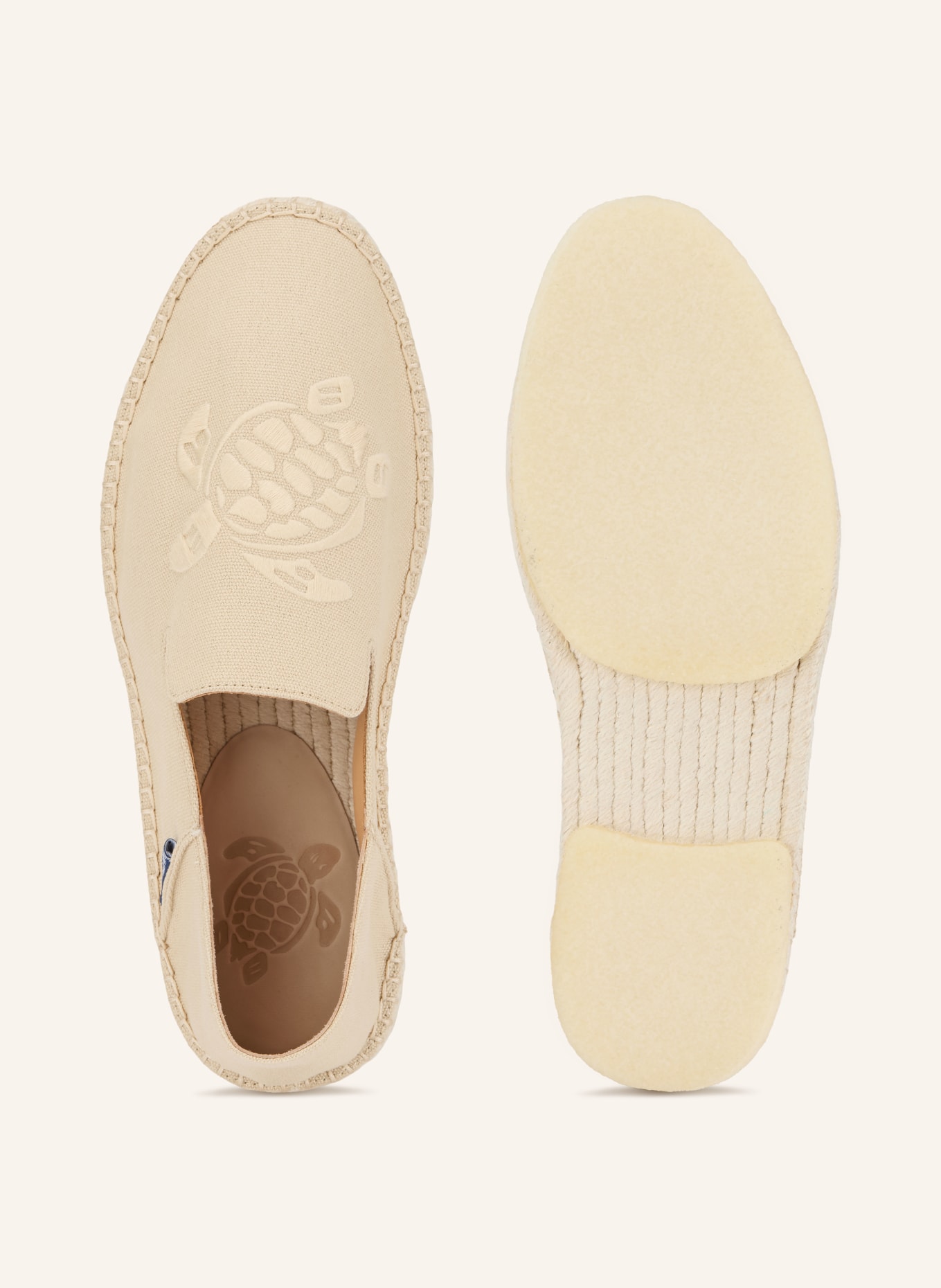 VILEBREQUIN SOLID CLIVE Espadrilles: LIGHT BROWN / BEIGE