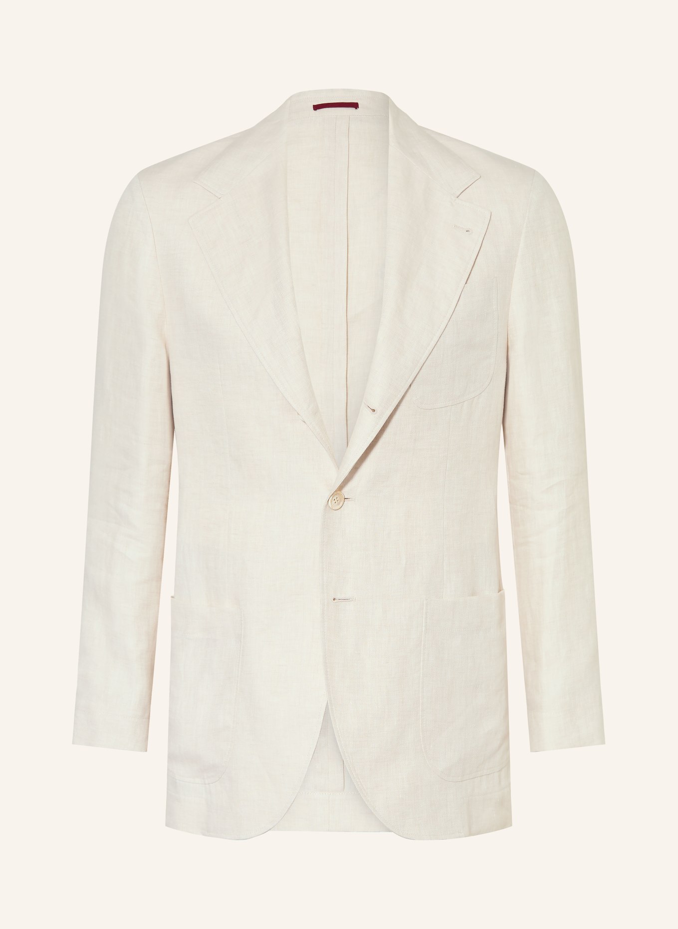 BRUNELLO CUCINELLI Veste en lin coupe ajustée: CRÈME