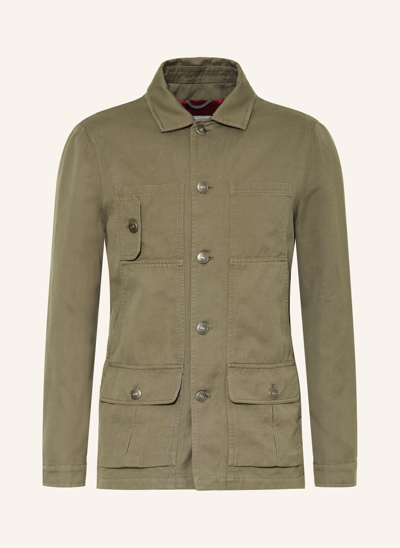 BRUNELLO CUCINELLI Jacket with linen: KHAKI
