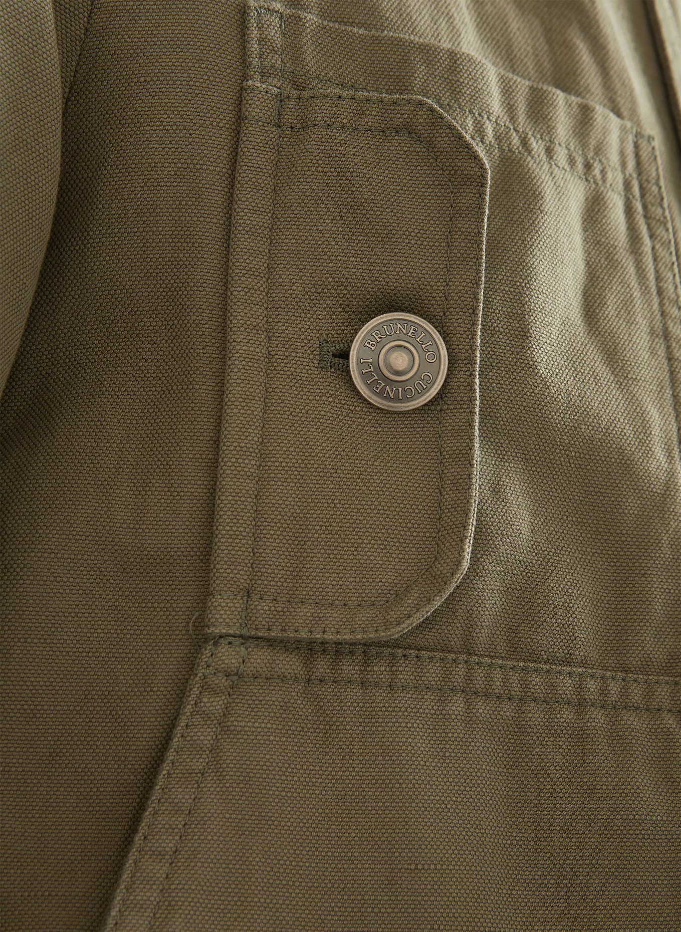 BRUNELLO CUCINELLI Jacket with linen: KHAKI
