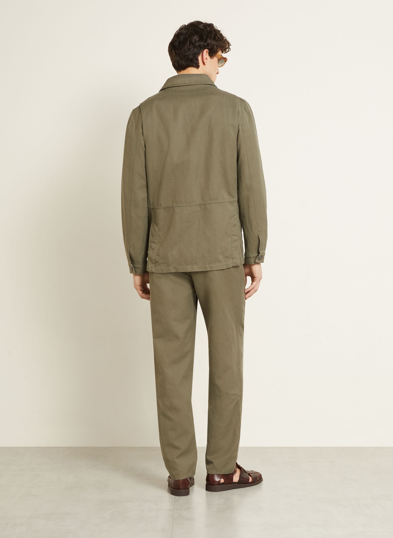 BRUNELLO CUCINELLI Regular-fit pants: KHAKI