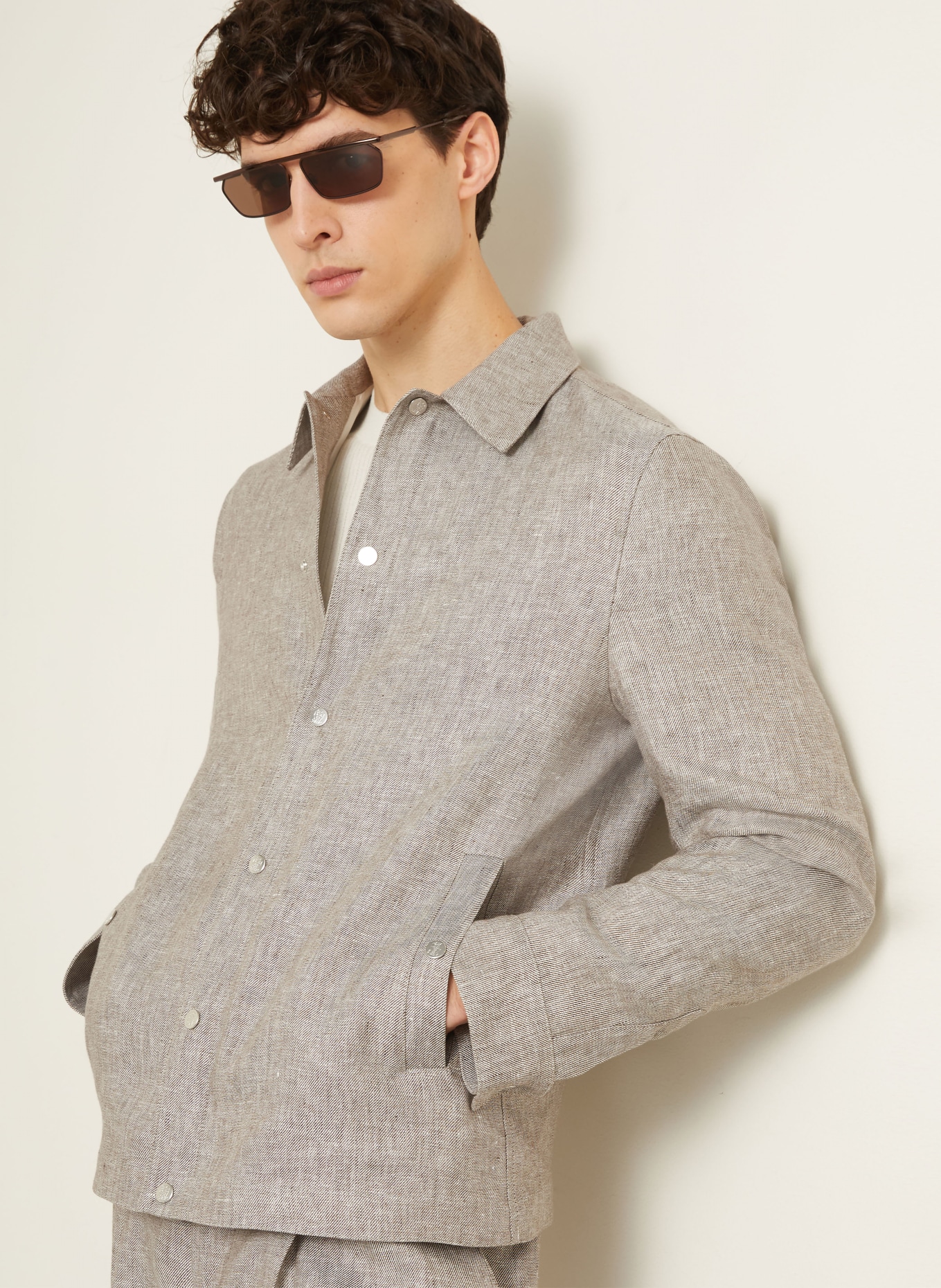 BRUNELLO CUCINELLI Overjacket: HELLGRAU