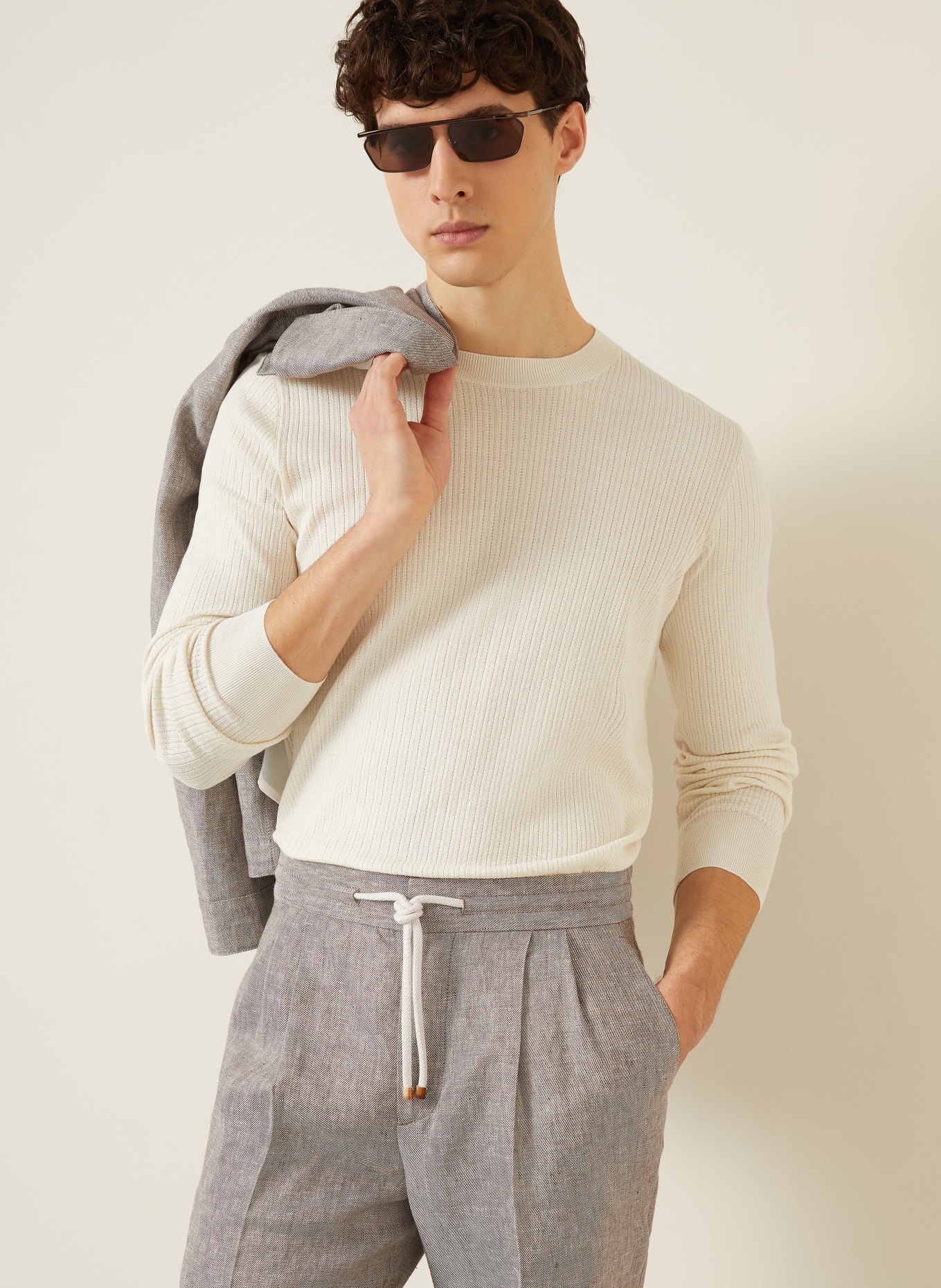 BRUNELLO CUCINELLI Sweater: CREAM