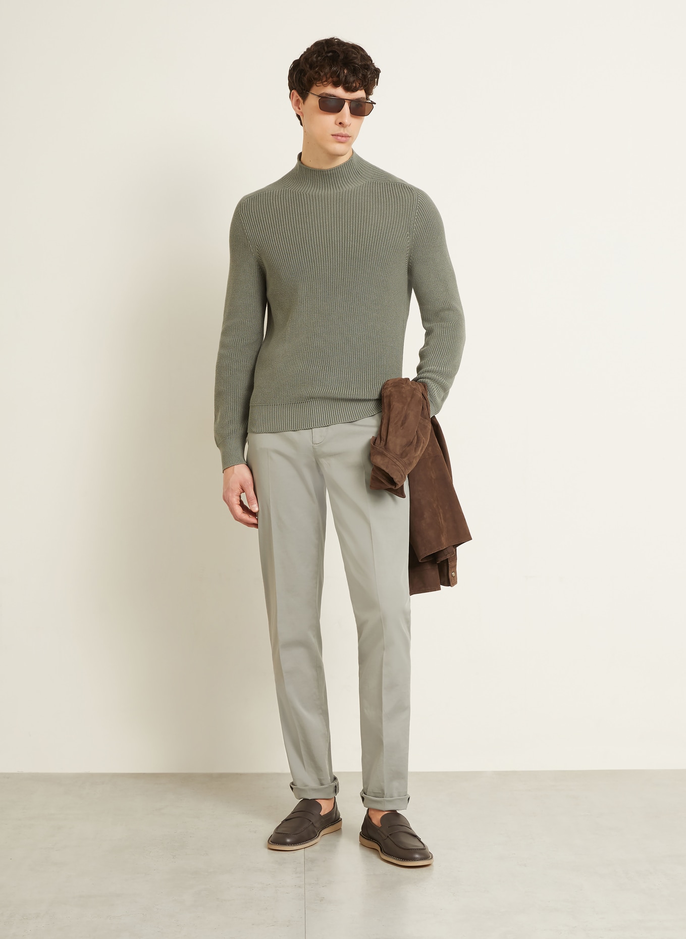 BRUNELLO CUCINELLI Sweater: KHAKI