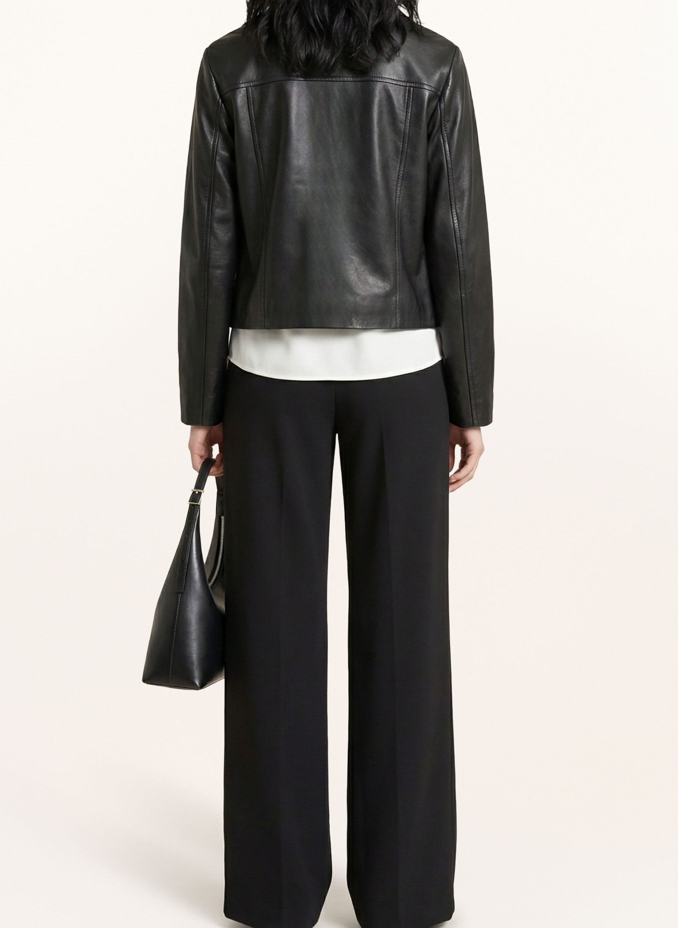 RICANO Veste en cuir PALOMA: NOIR