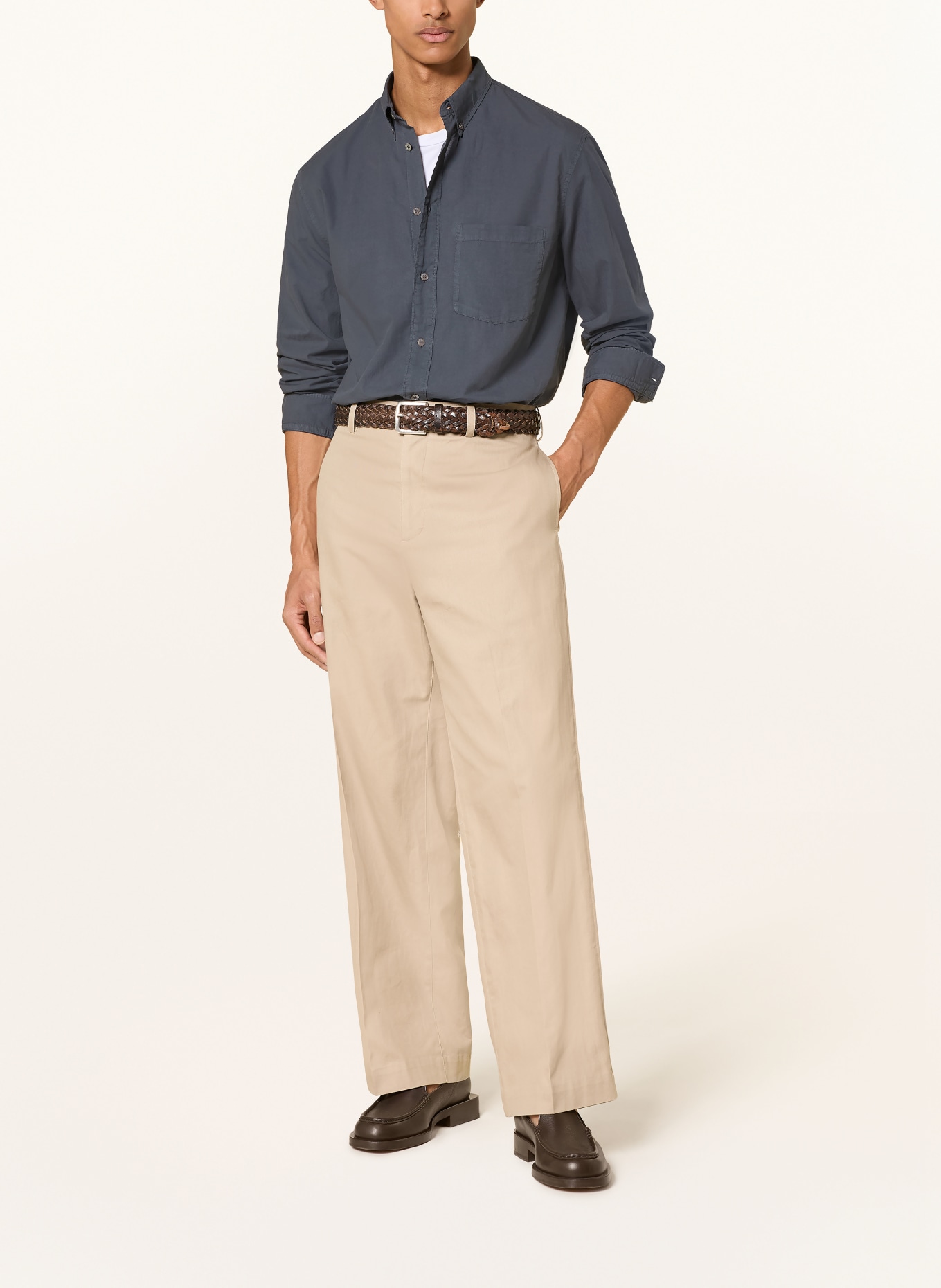 ARKET Overhemd BALMAR Relaxed Fit: DONKERBLAUW