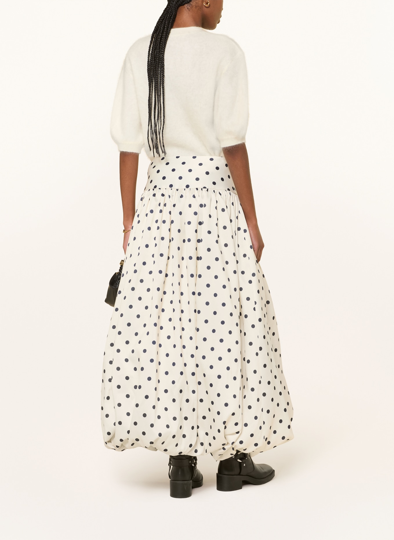 self-portrait Skirt: CREAM / BLACK