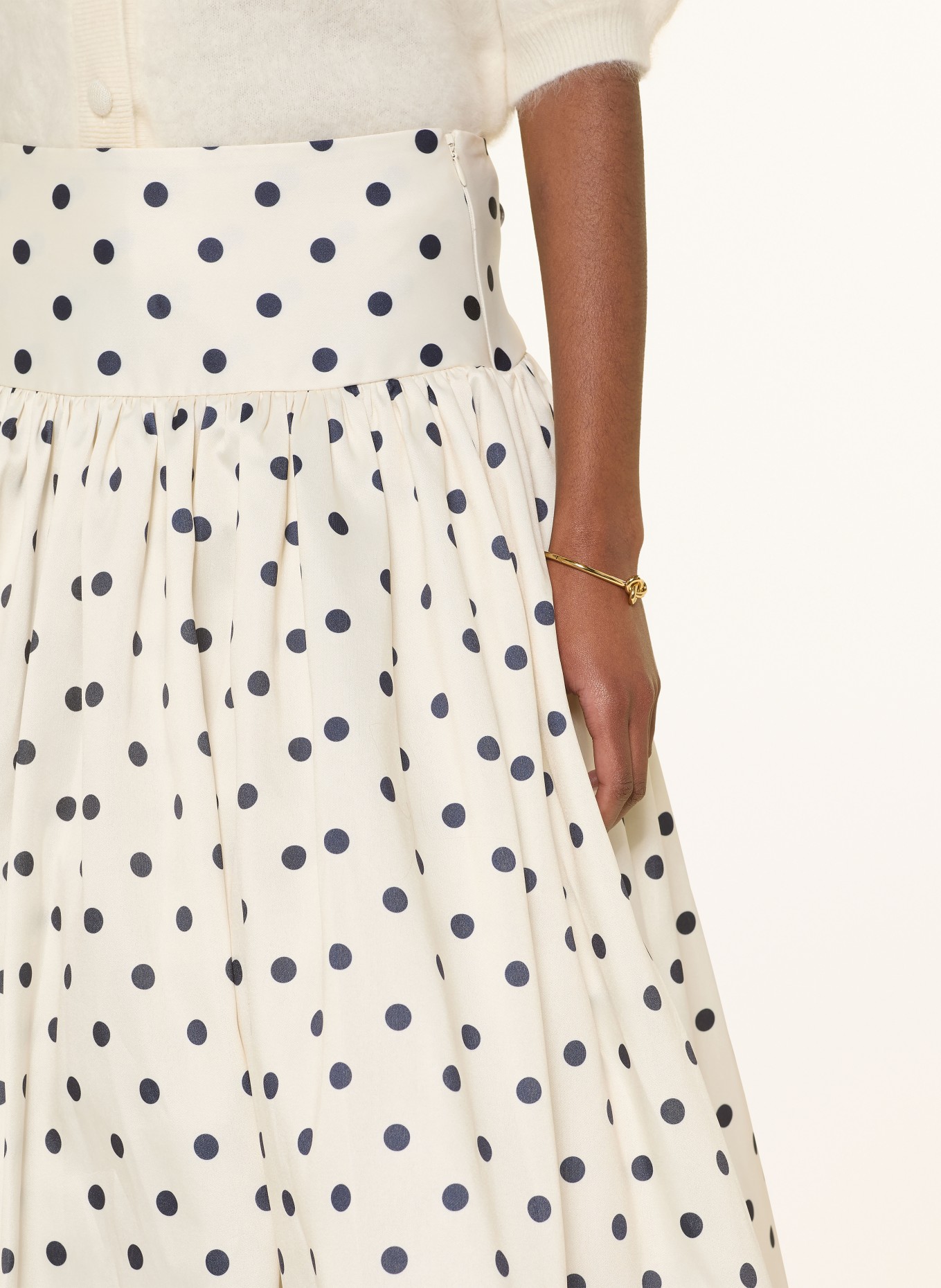 self-portrait Skirt: CREAM / BLACK